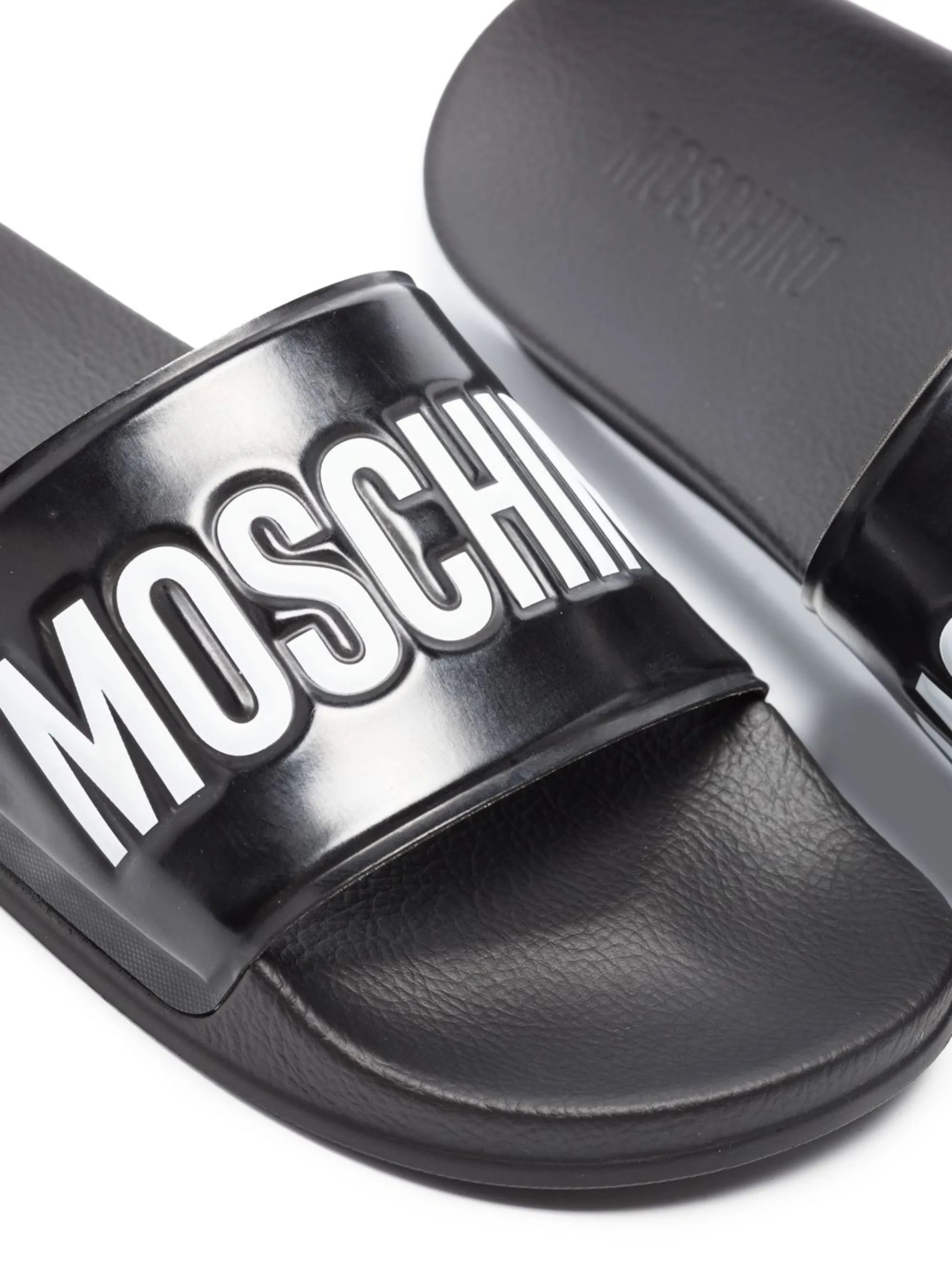 debossed-logo pool slides