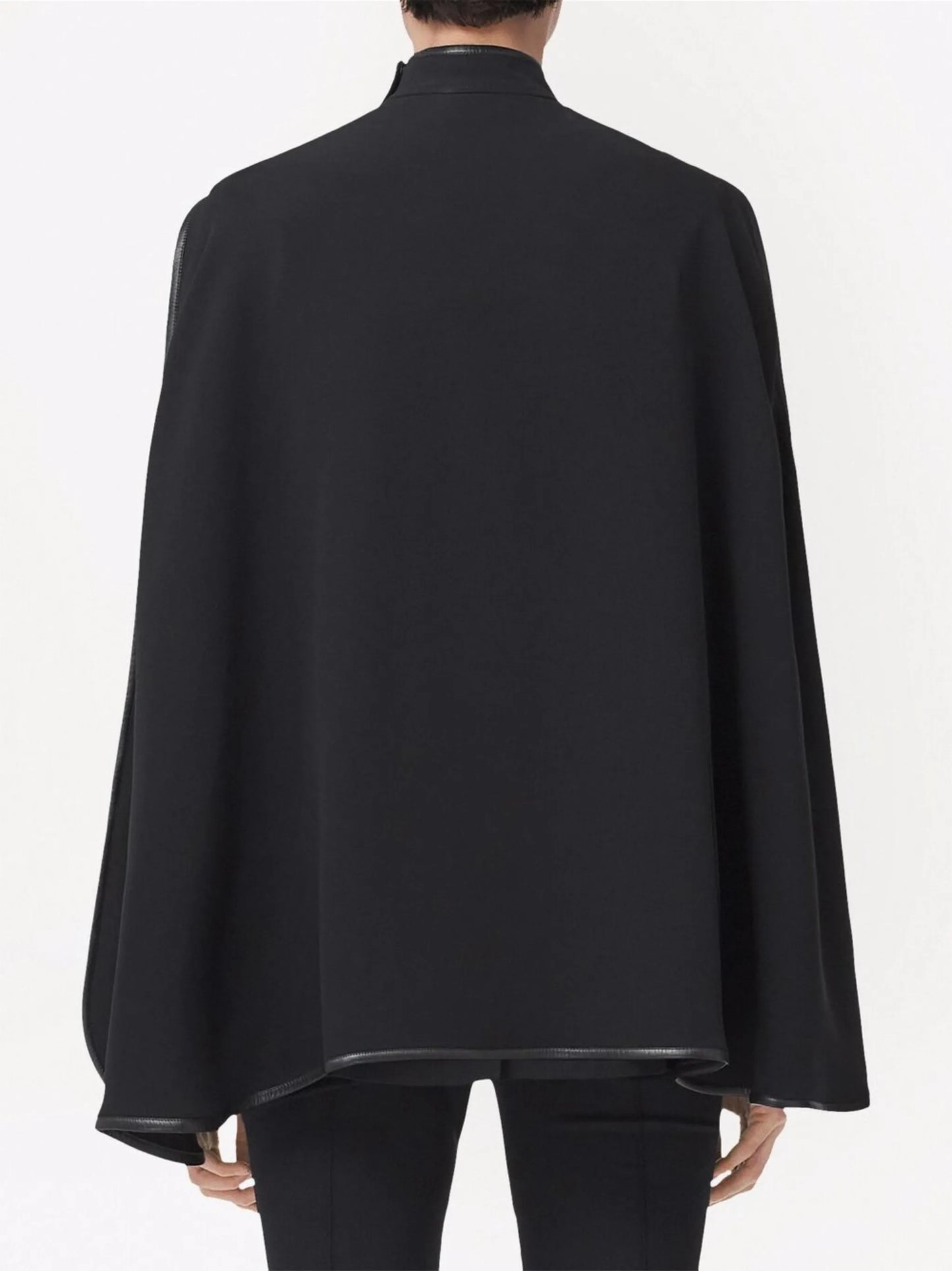 deconstructed tailored silk cape