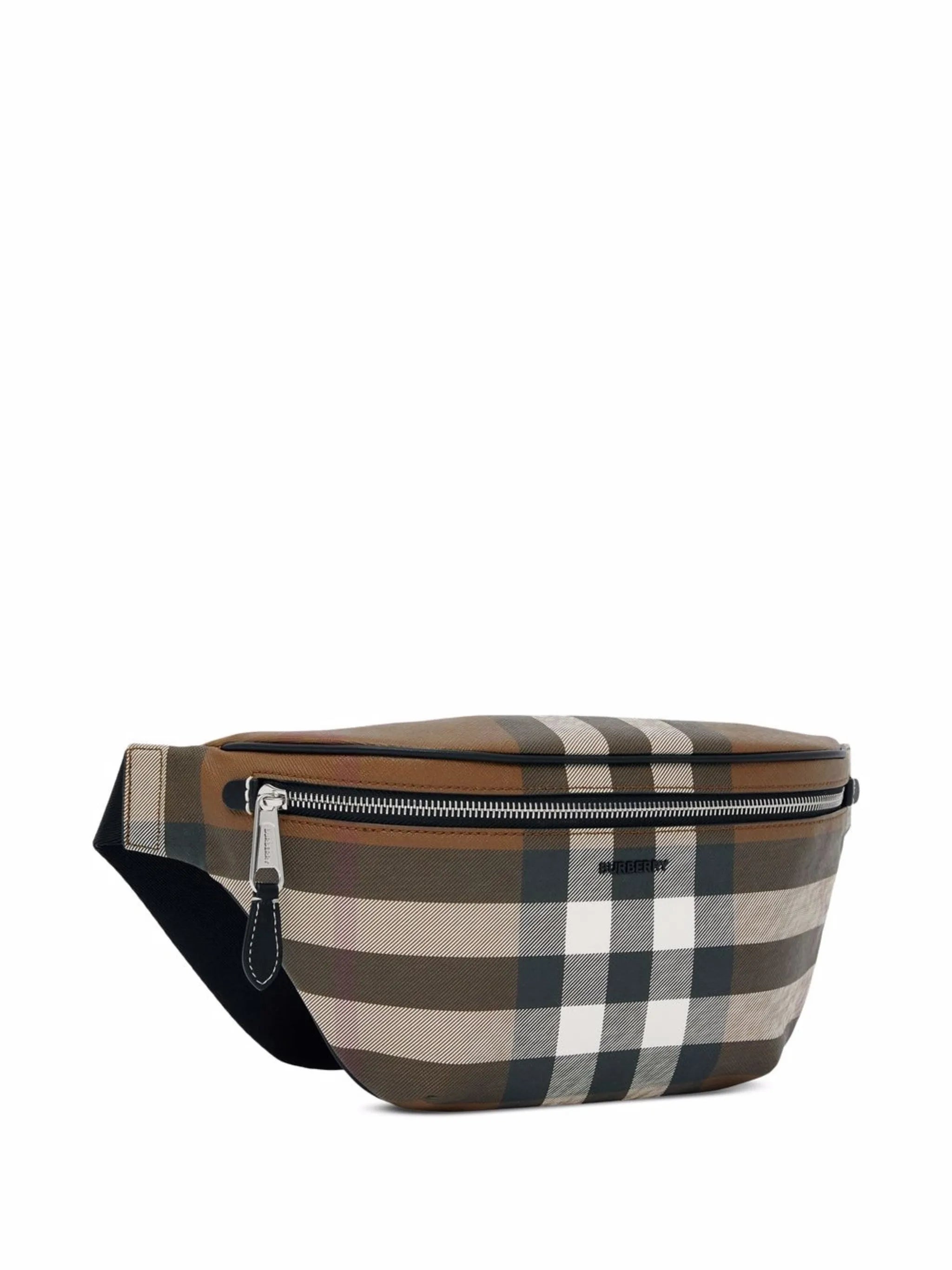 checked belt bag