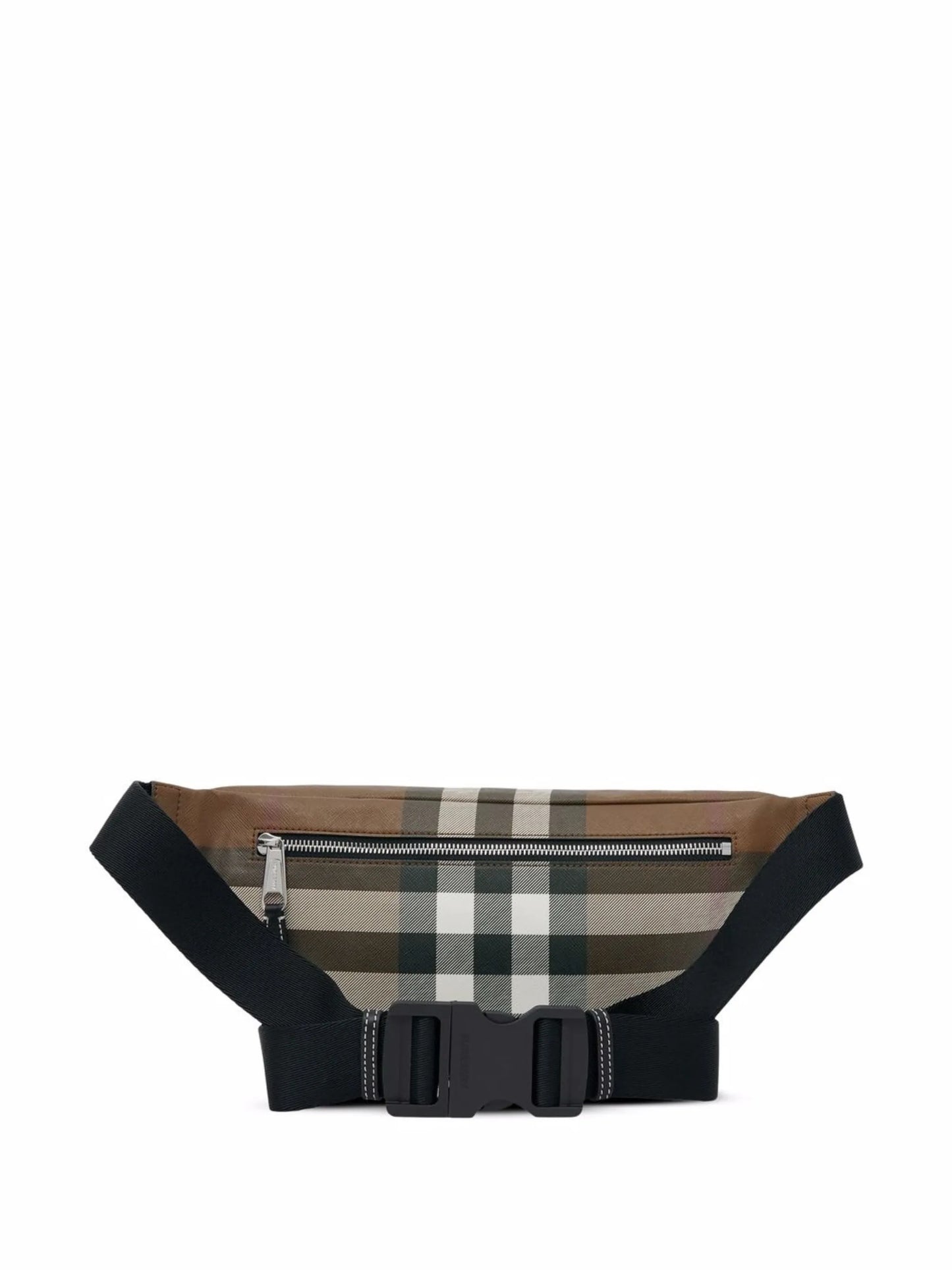 checked belt bag