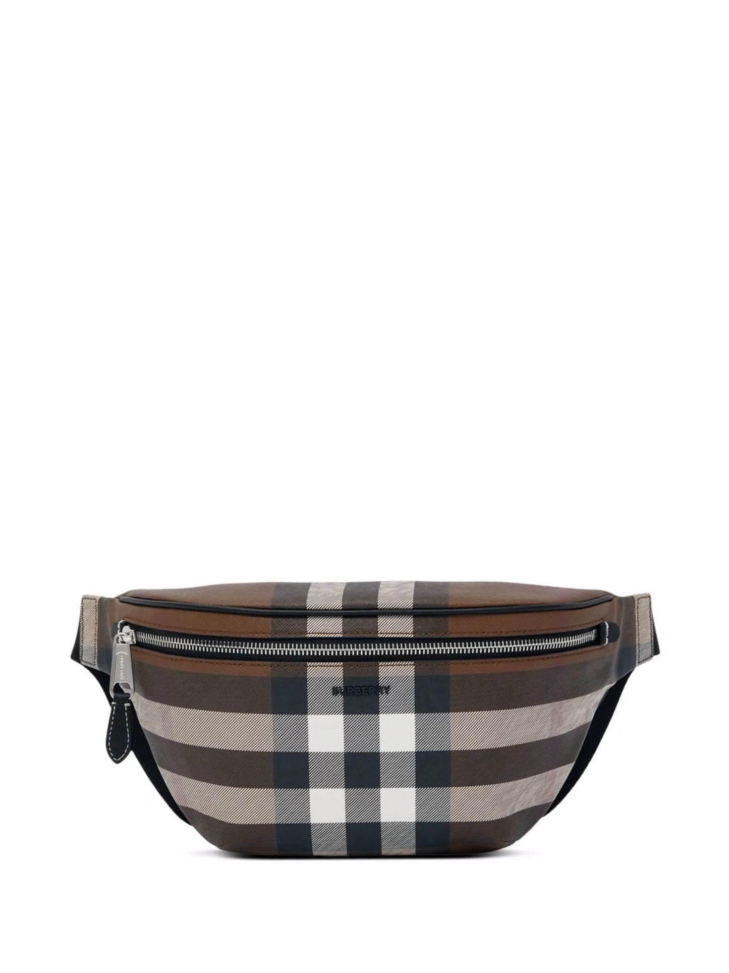 checked belt bag