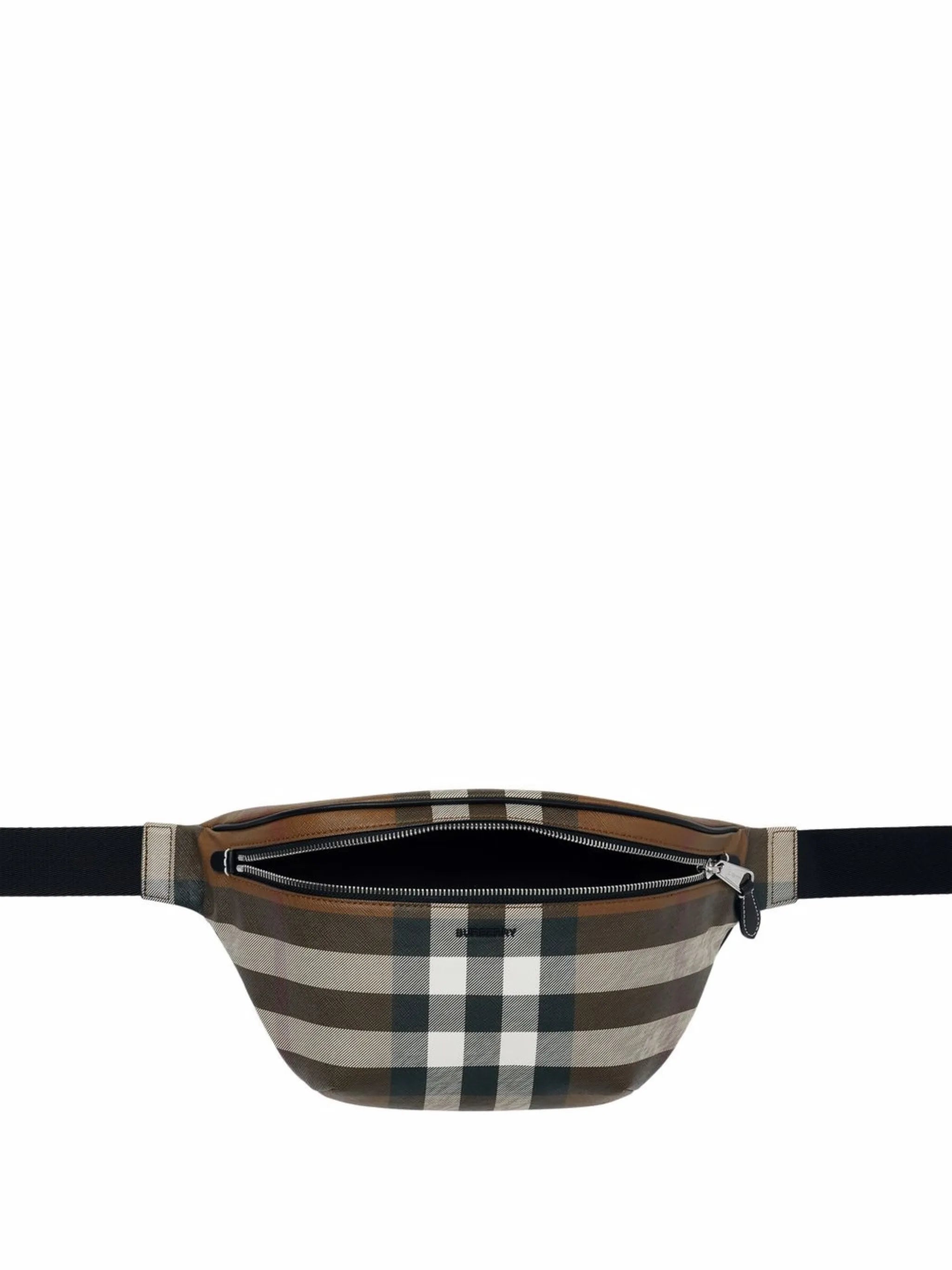 checked belt bag