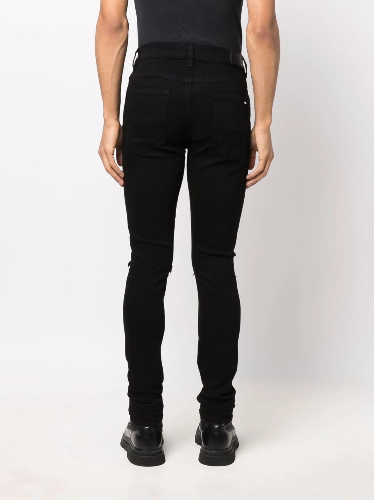 ripped-detailing skinny jeans