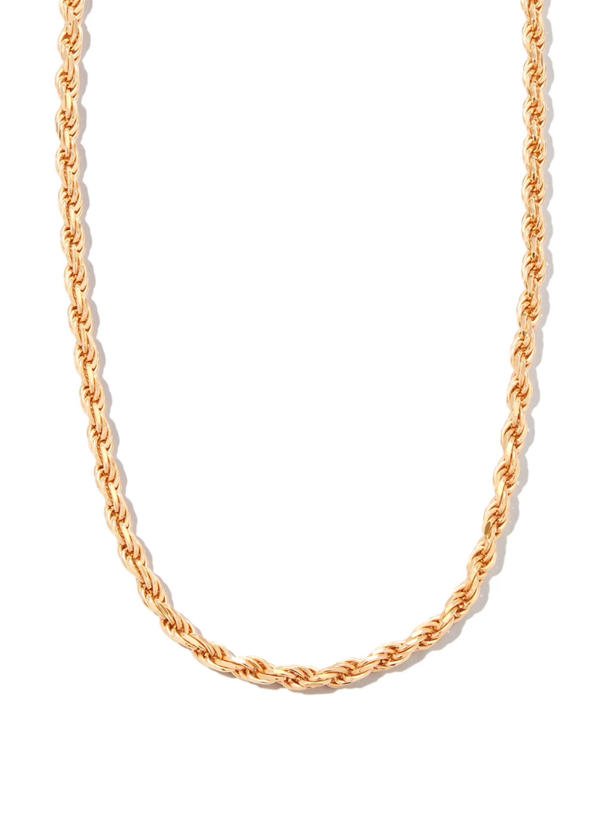 gold veremil rope-chain necklace
