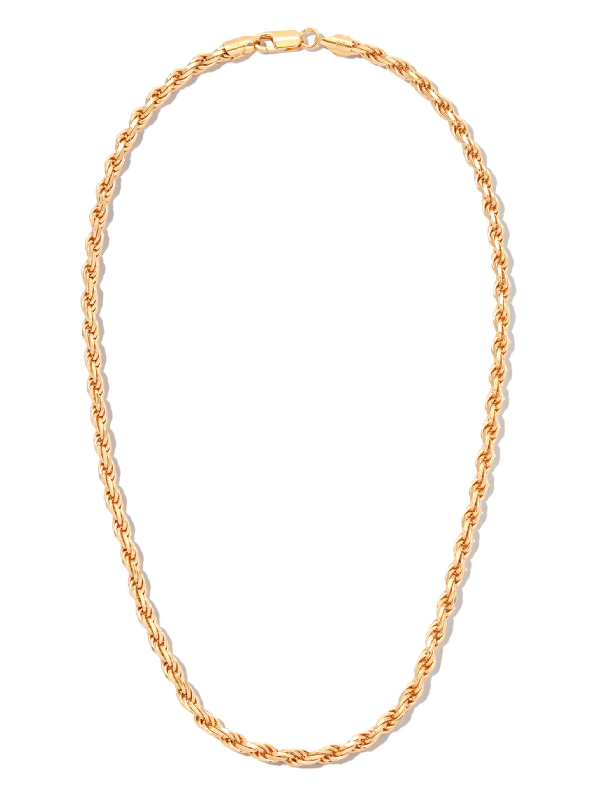 gold veremil rope-chain necklace
