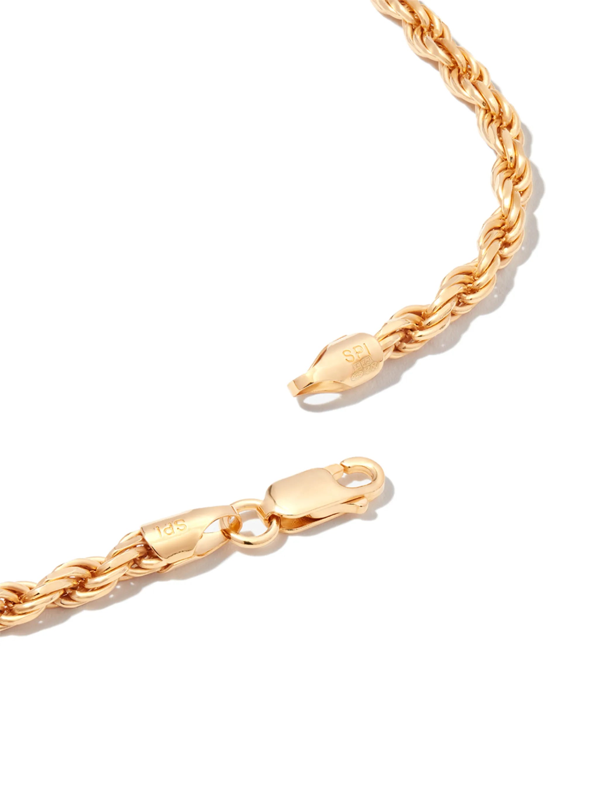 gold veremil rope-chain necklace