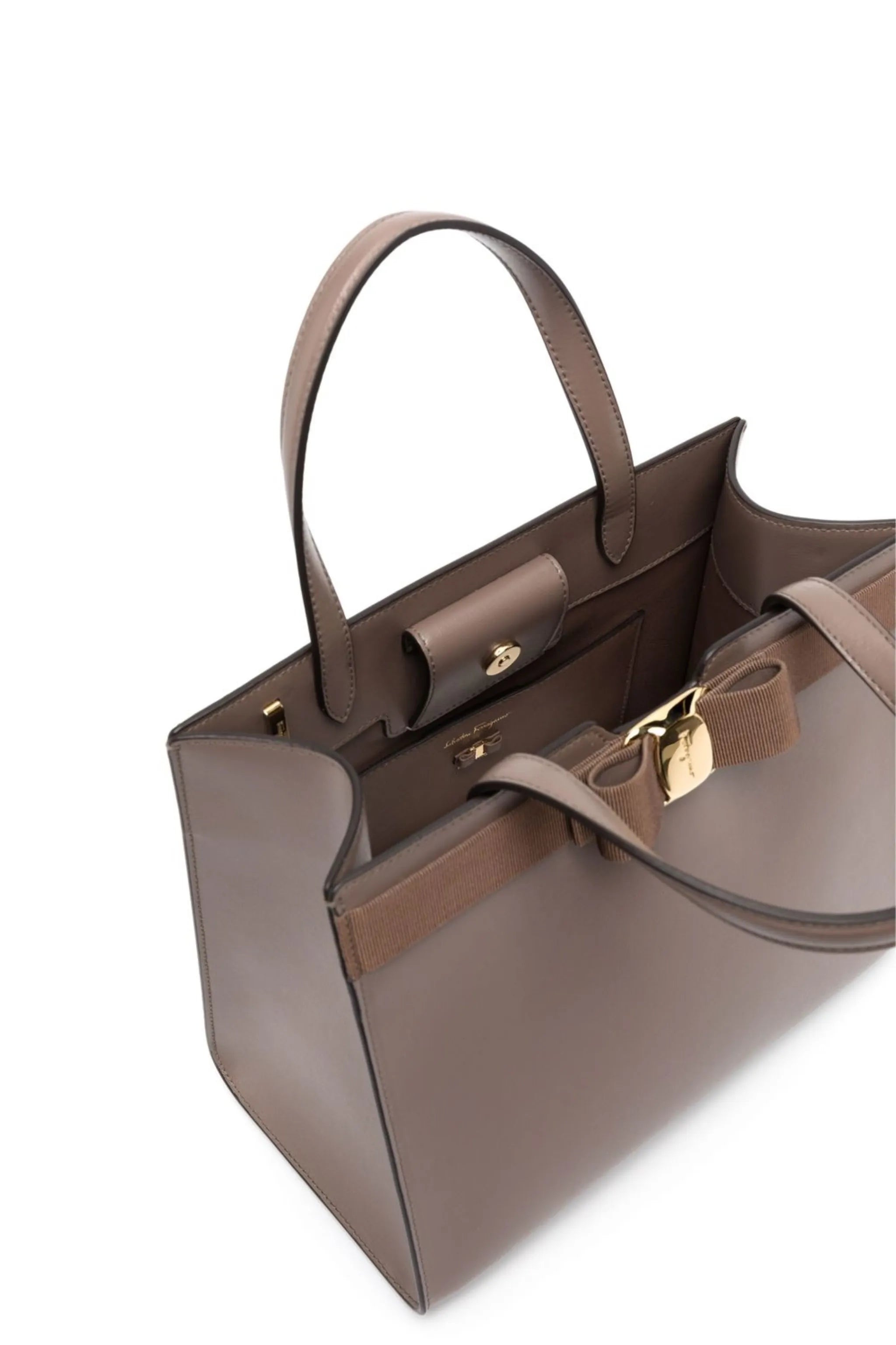 Vara-bow leather tote bag