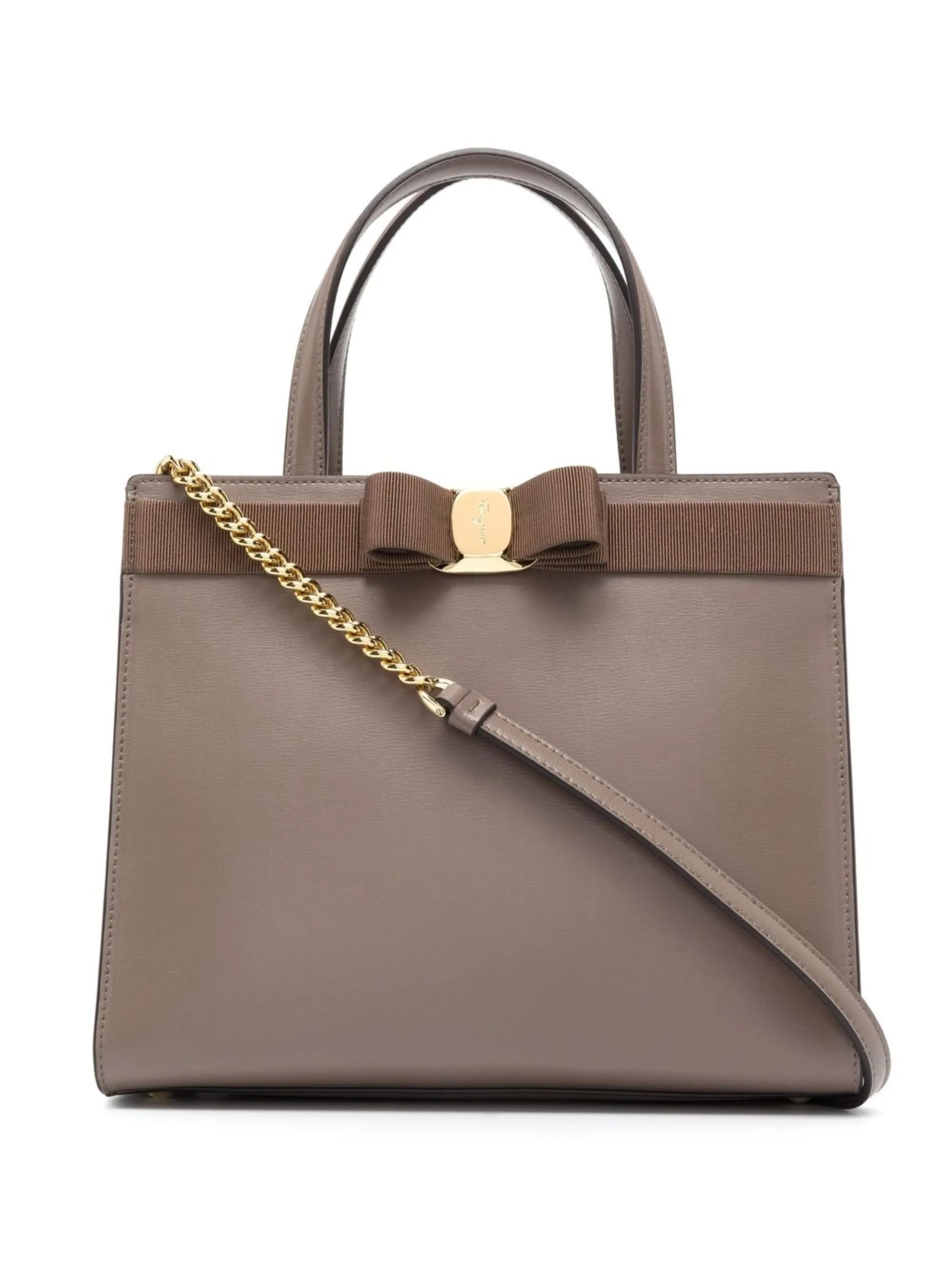 Vara-bow leather tote bag