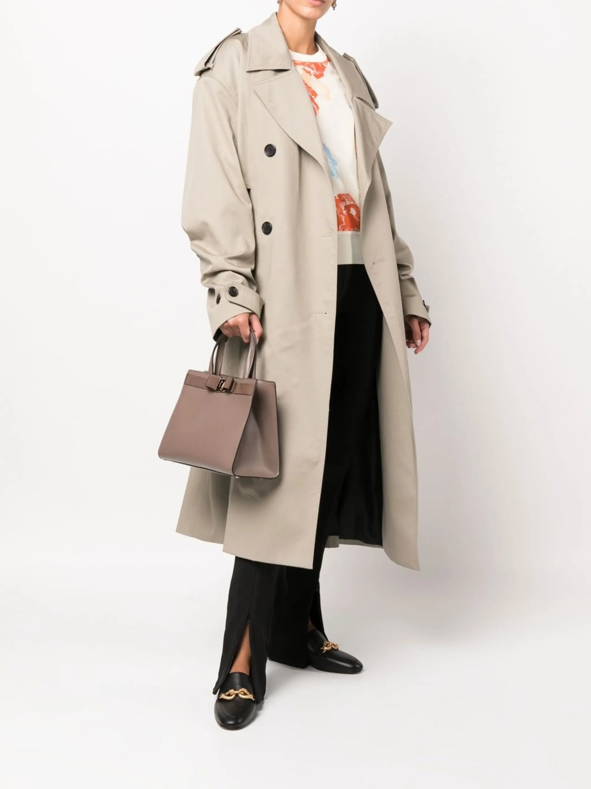 Vara-bow leather tote bag