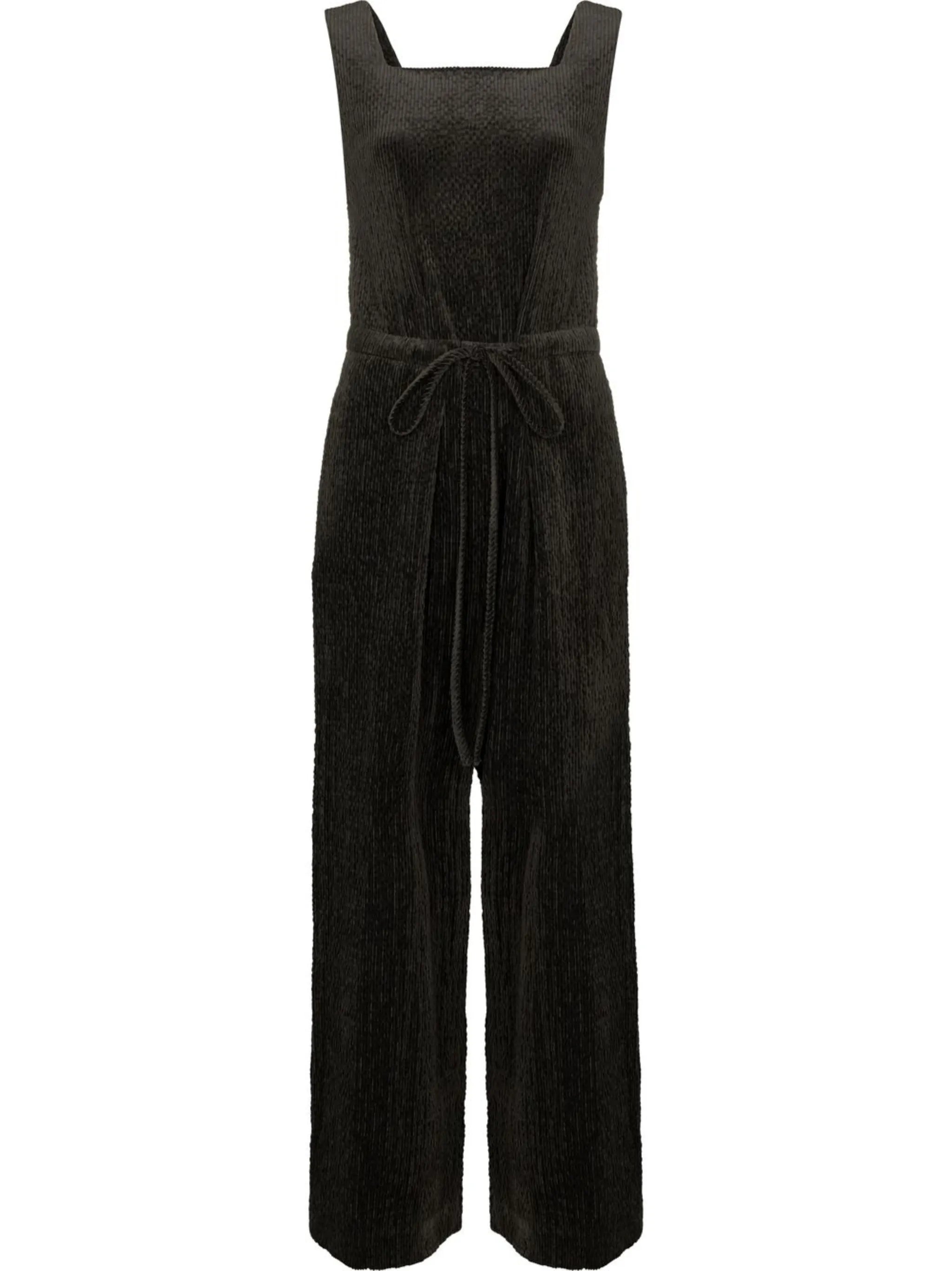 sleeveless corduroy jumpsuit