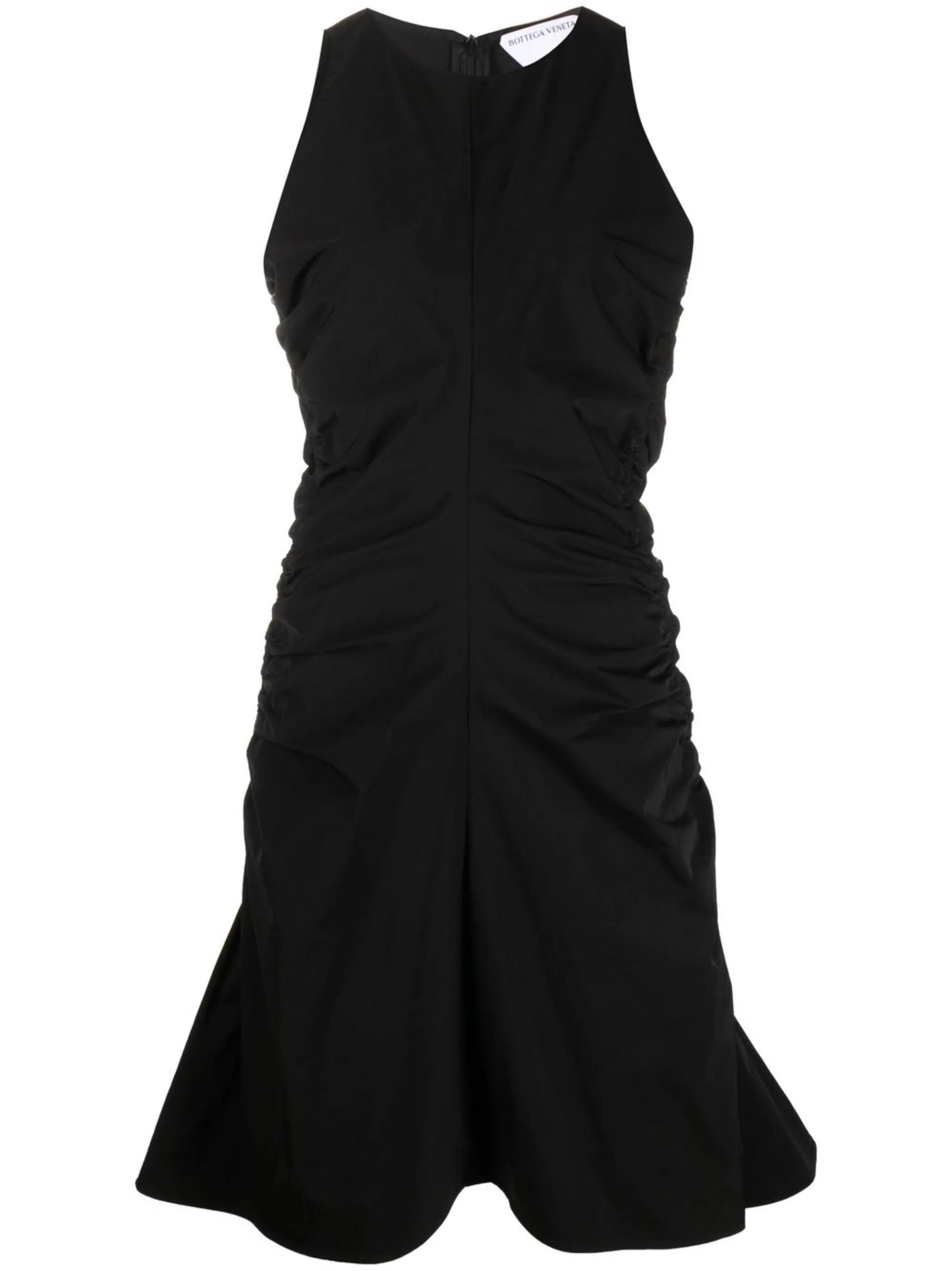 ruched A-line minidress
