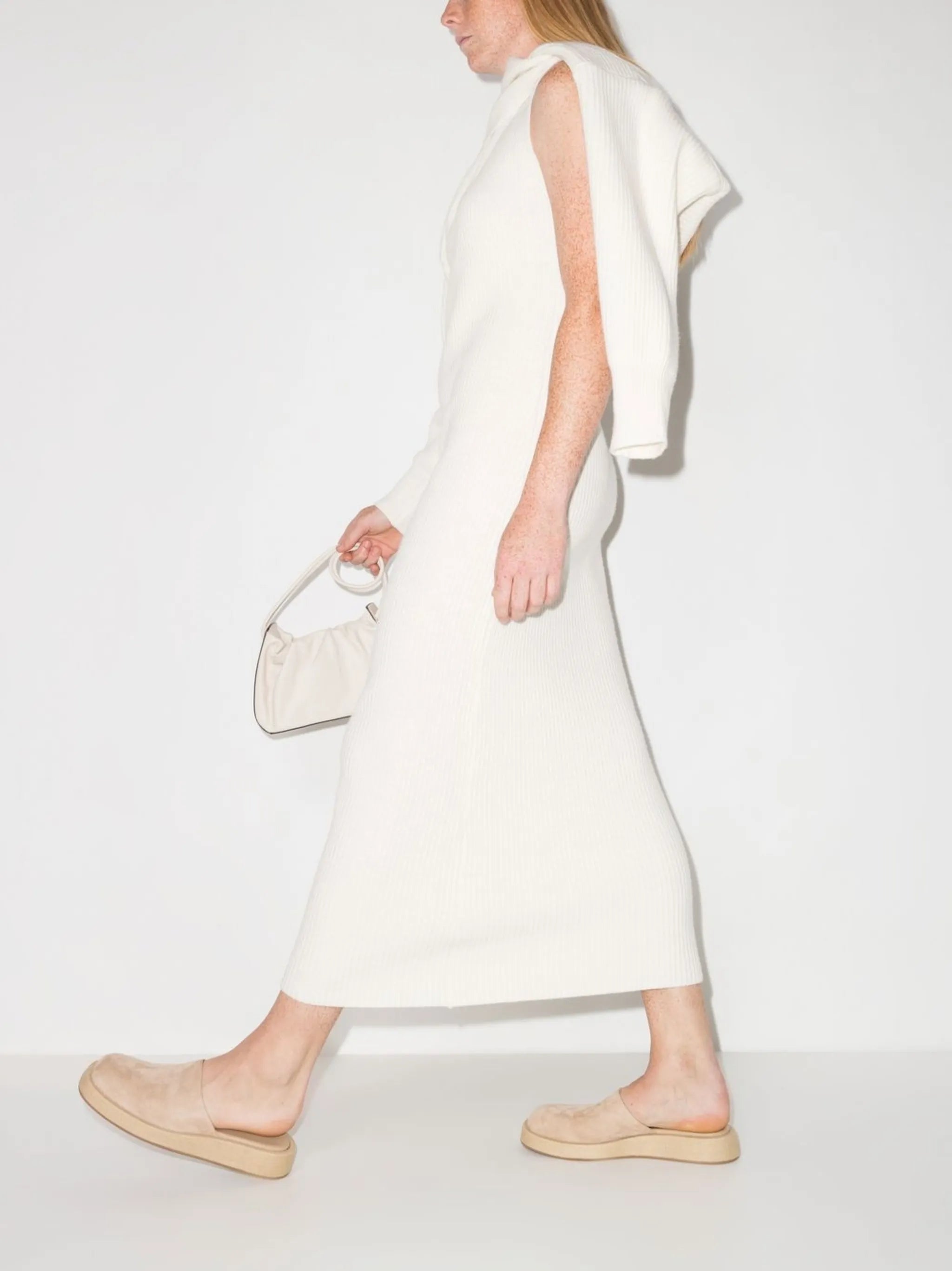 ribbed-knit dress co-ord