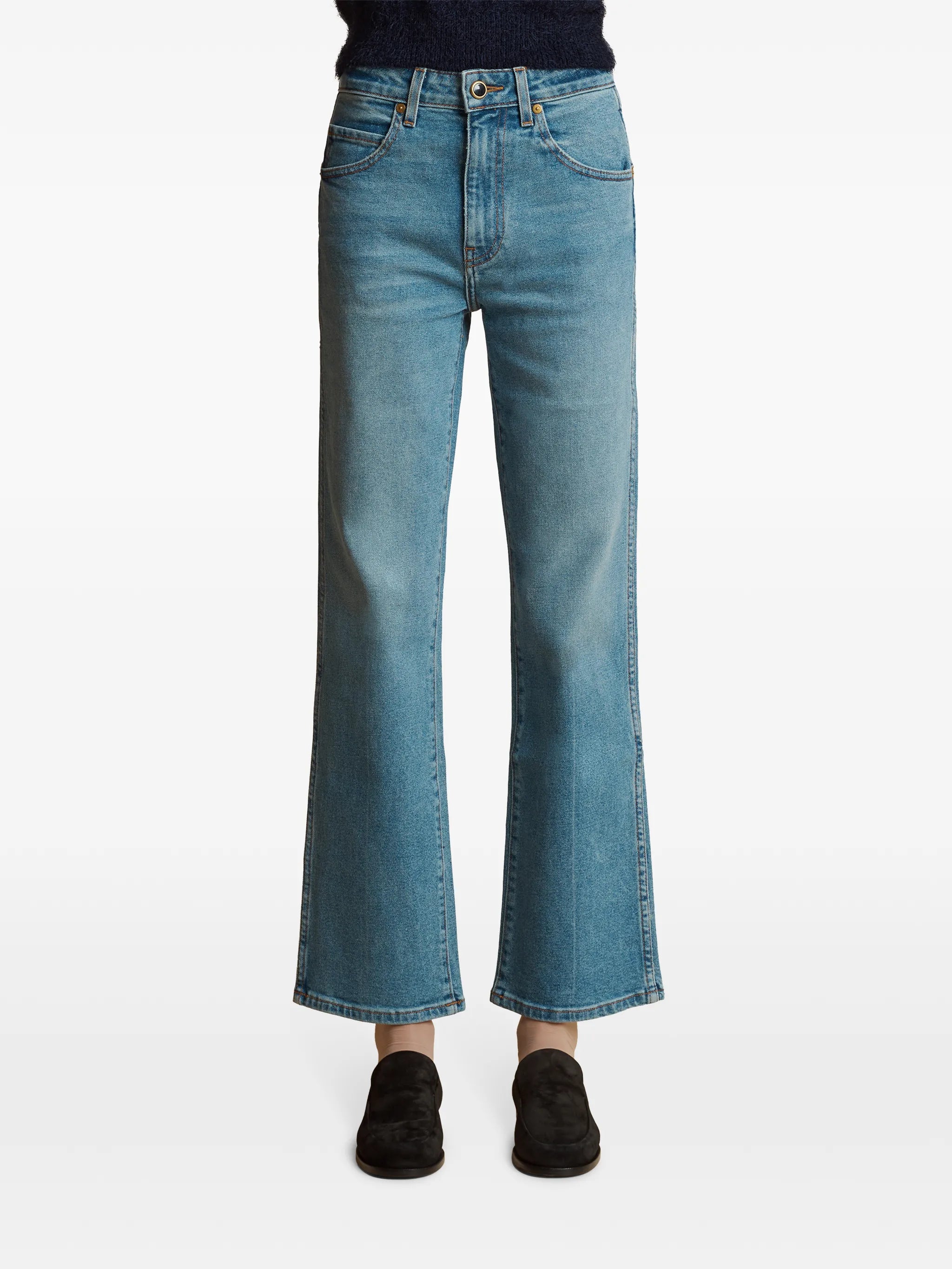 Vivian kick-flare cropped jeans