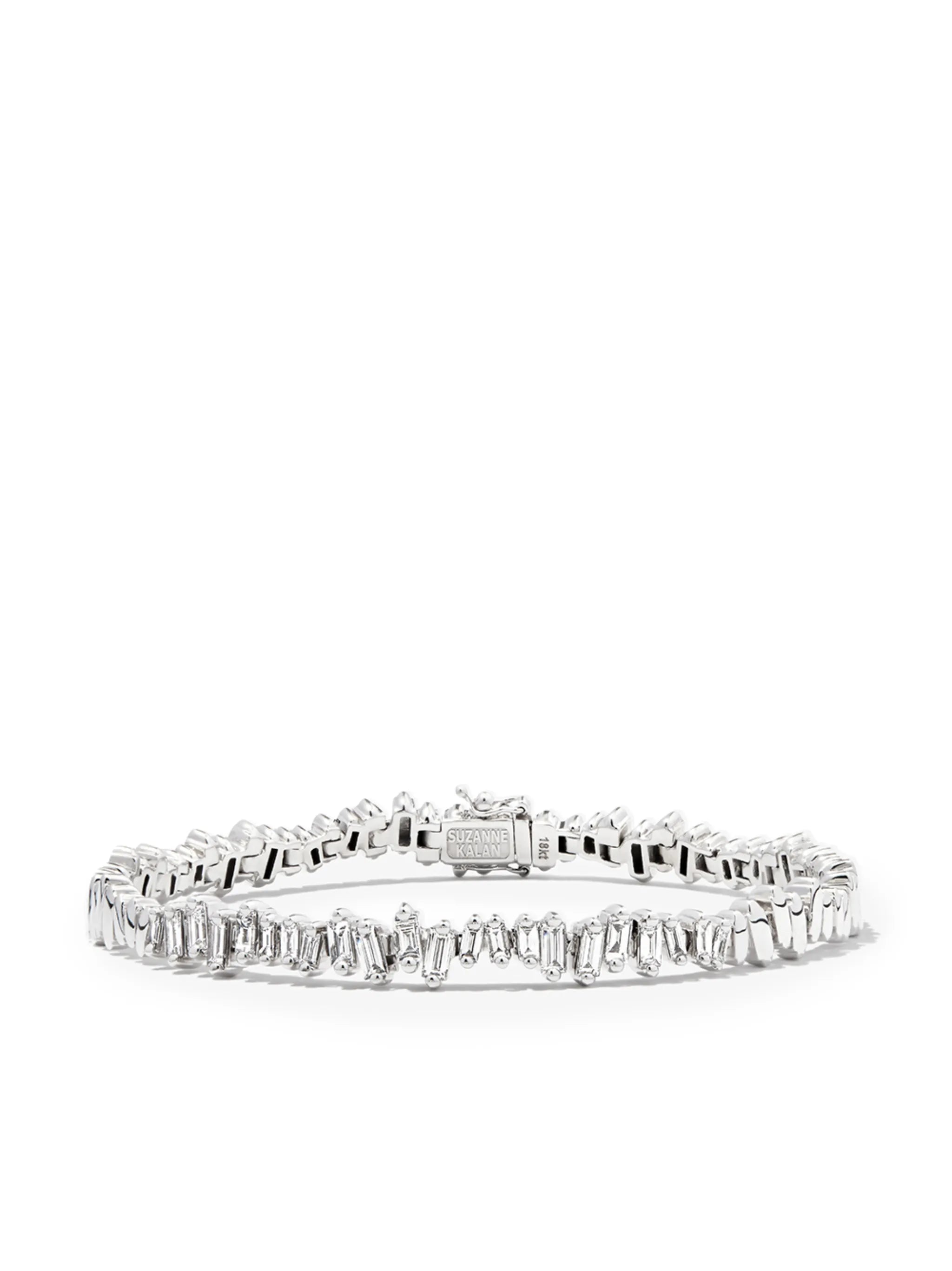 18kt white gold ID Bar diamond bracelet