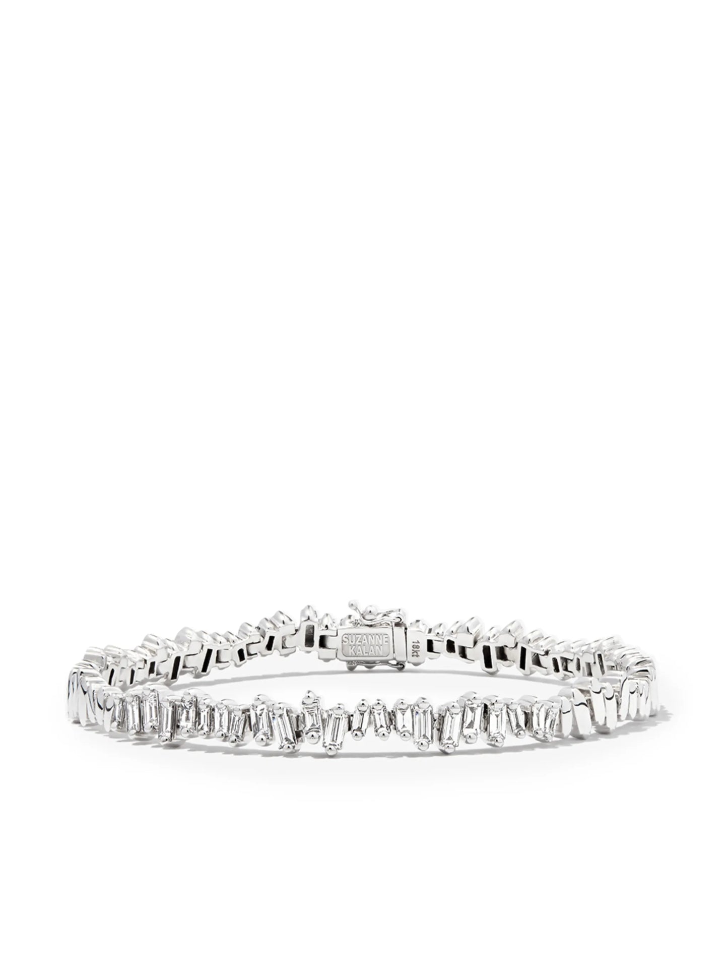 18kt white gold ID Bar diamond bracelet