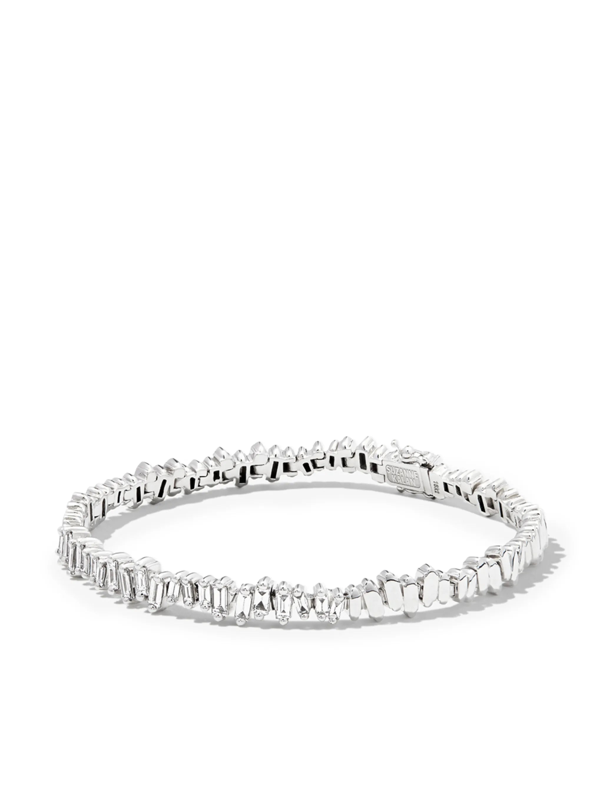 18kt white gold ID Bar diamond bracelet