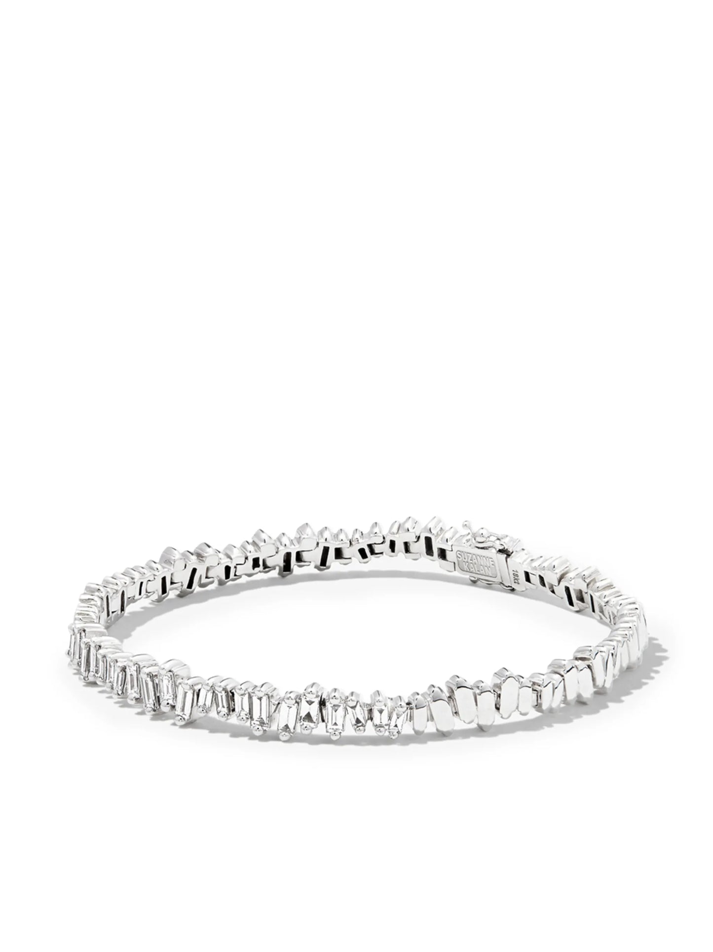 18kt white gold ID Bar diamond bracelet