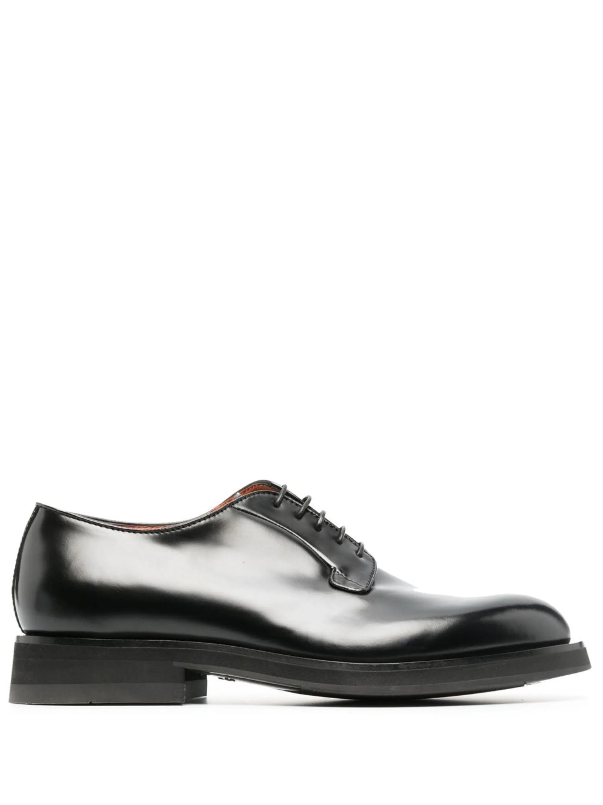 round-toe lace-up Derby shoes