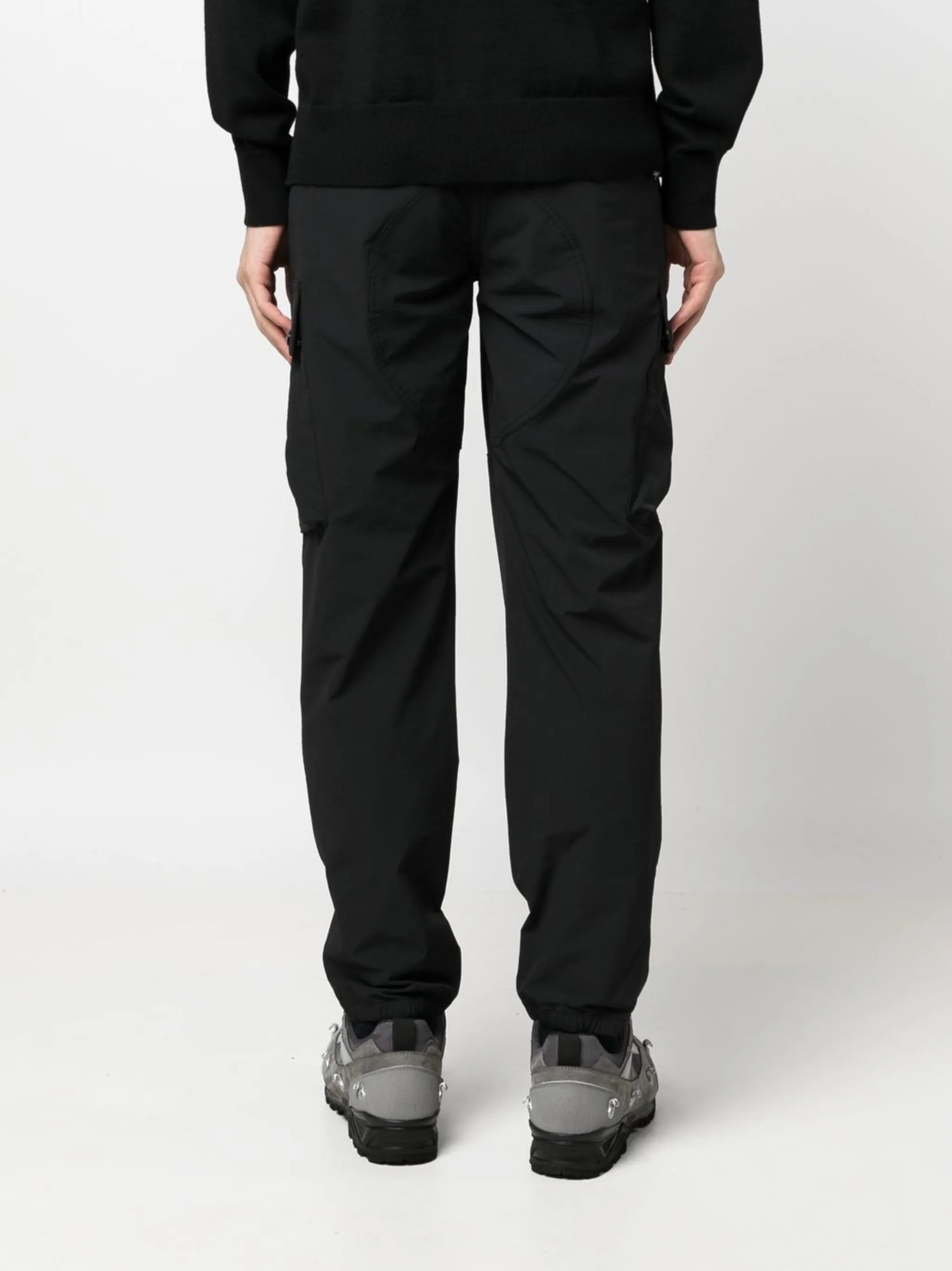 cargo straight-leg trousers