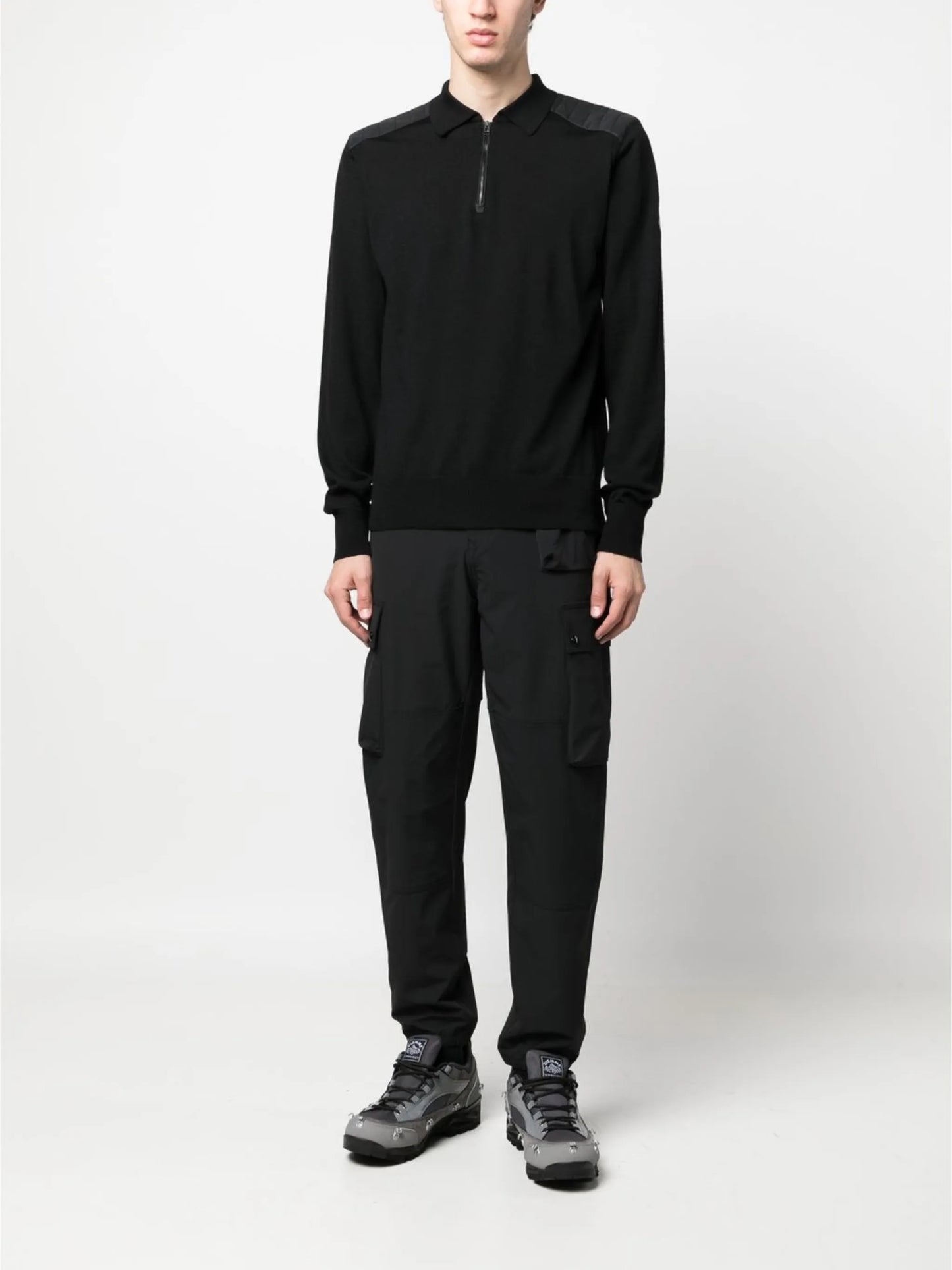 cargo straight-leg trousers