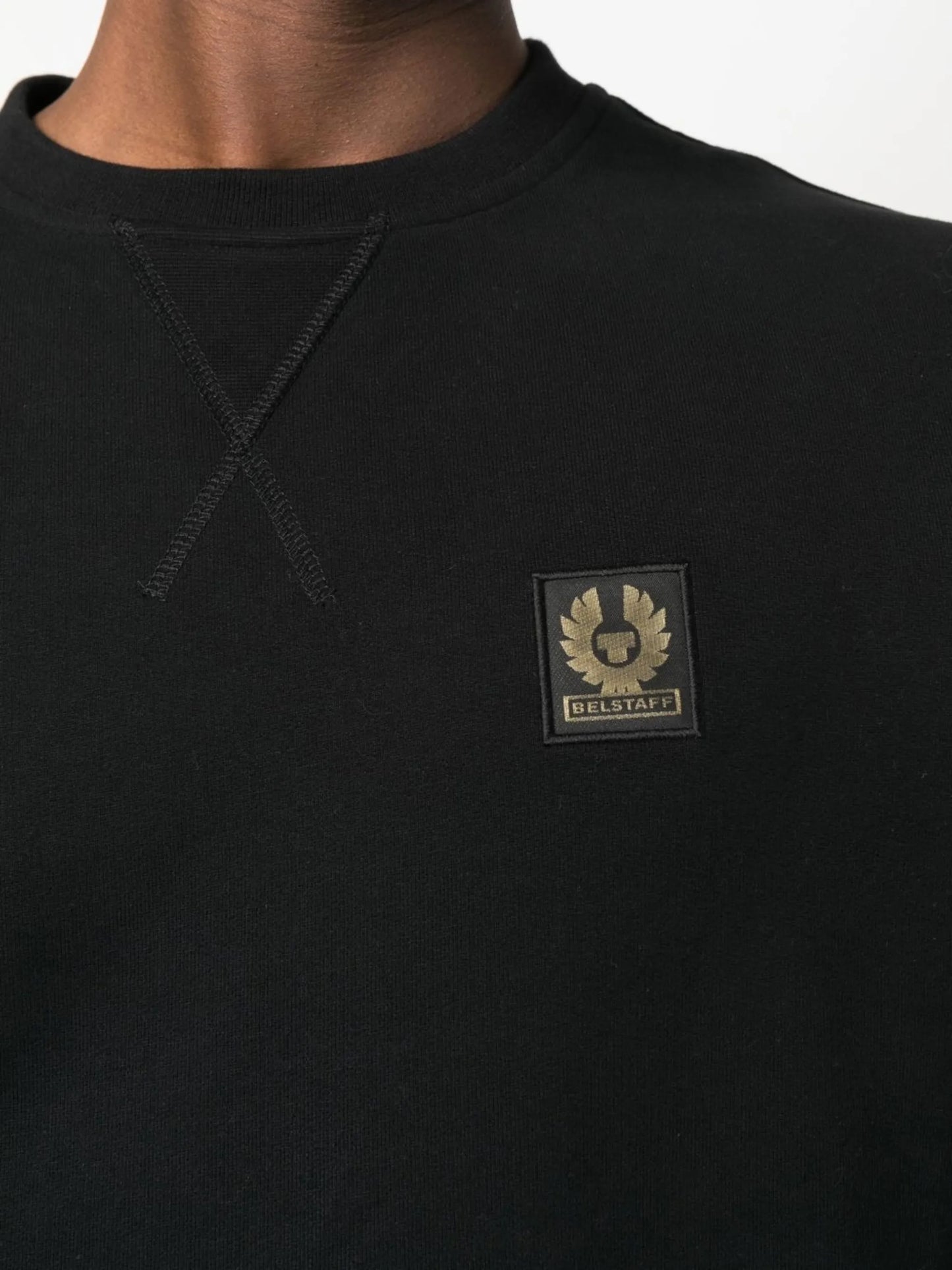 logo-patch cotton sweatshirt