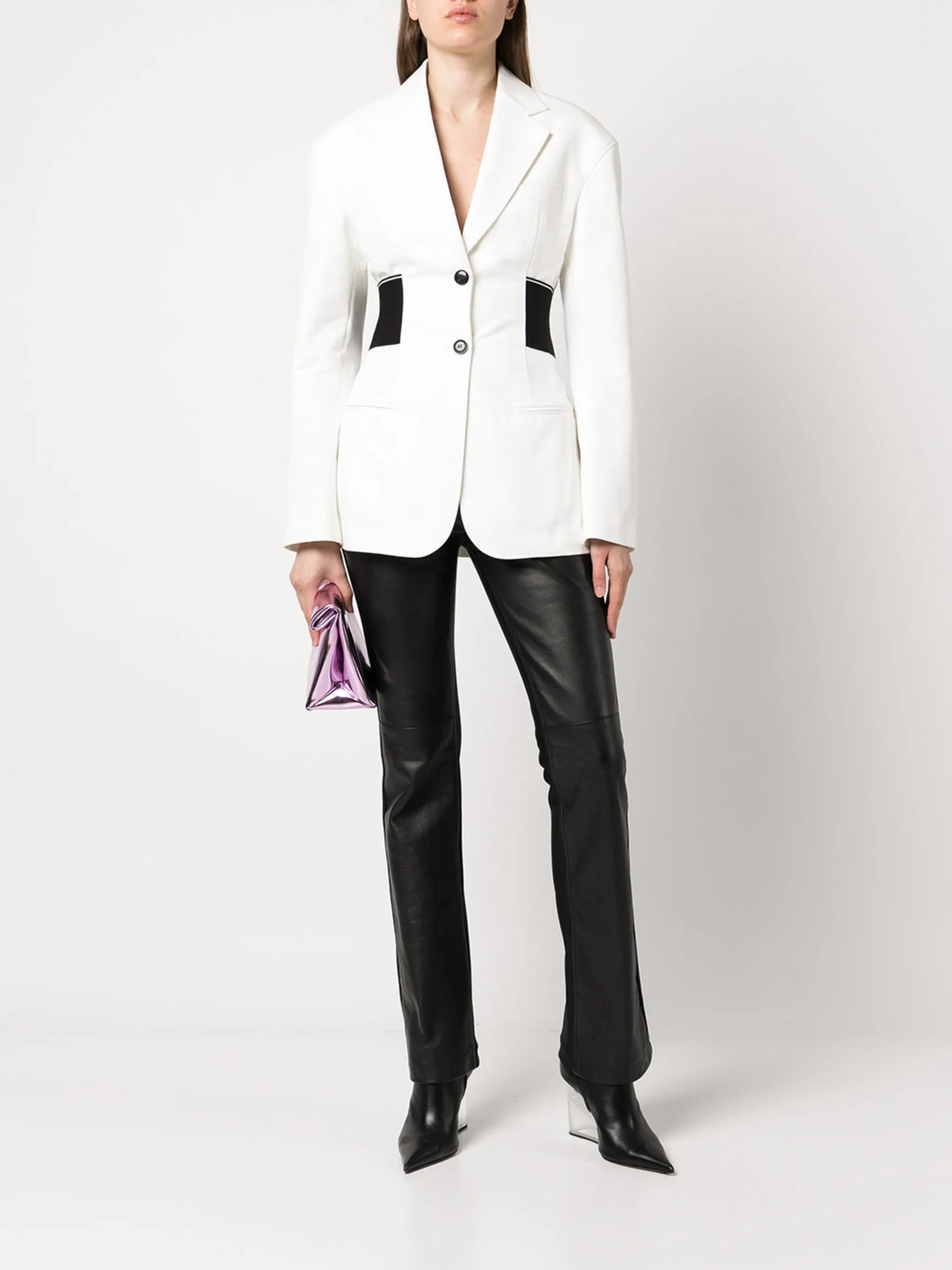 tailored single-breasted blazer
