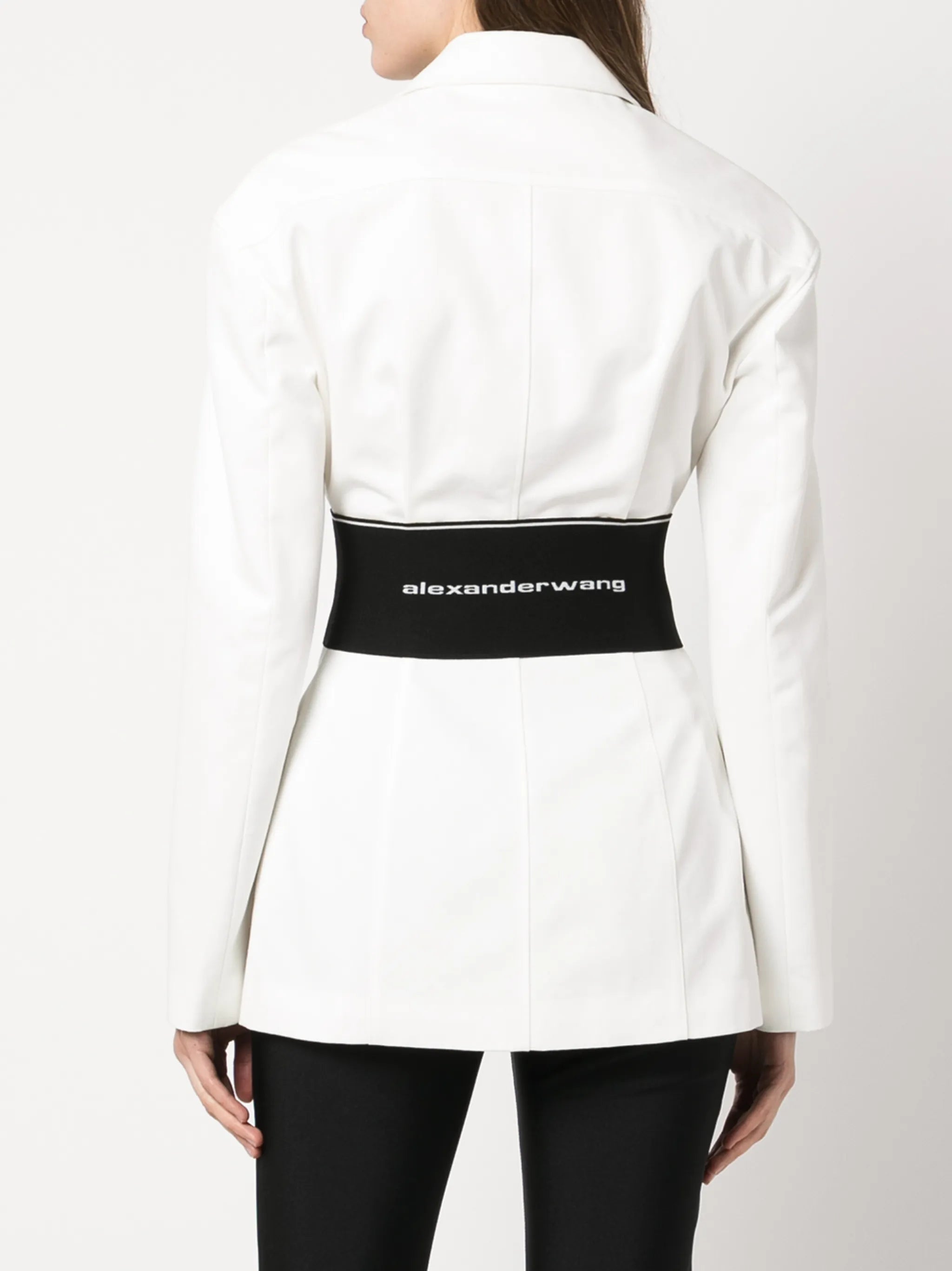 tailored single-breasted blazer