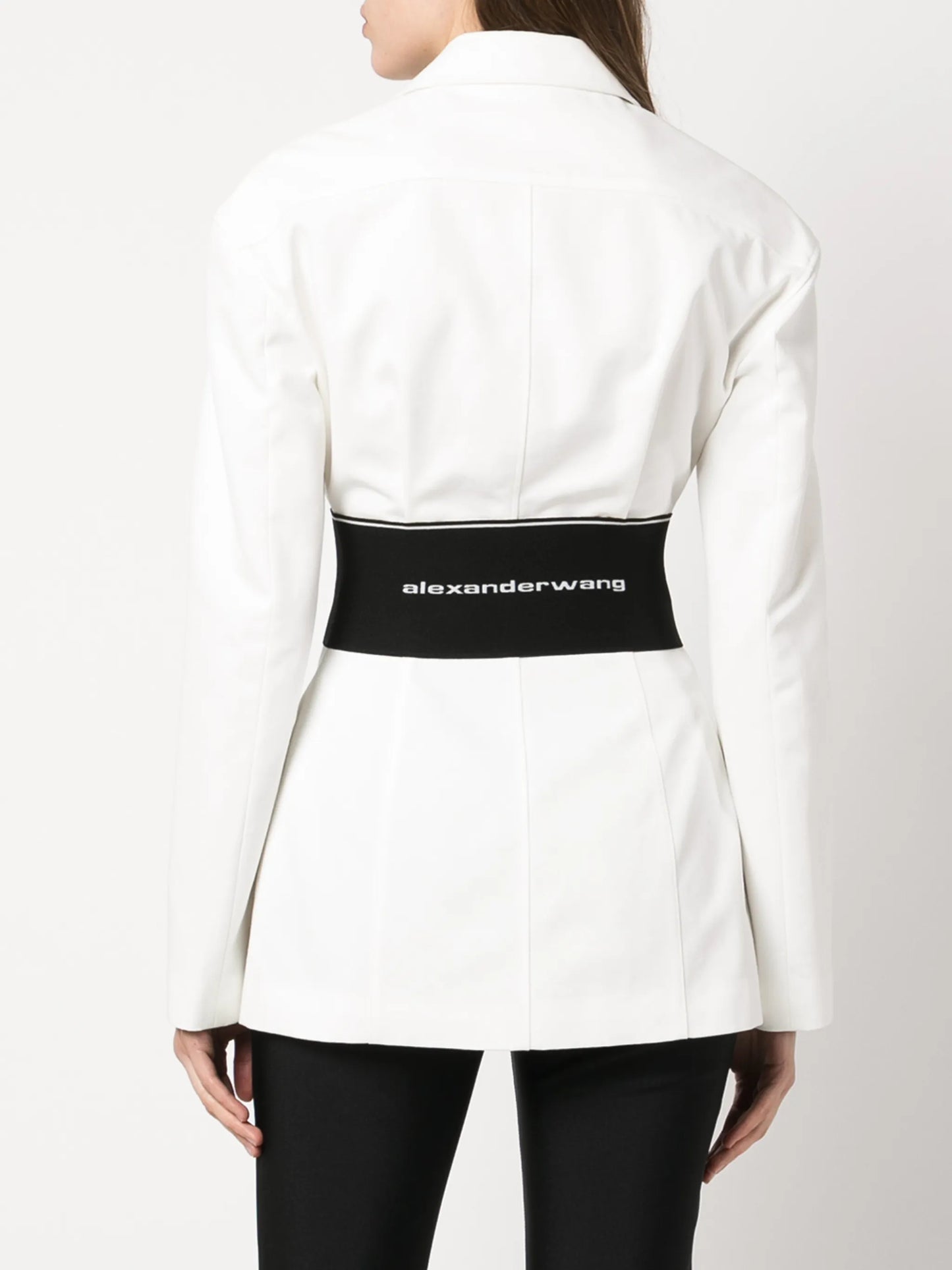 tailored single-breasted blazer