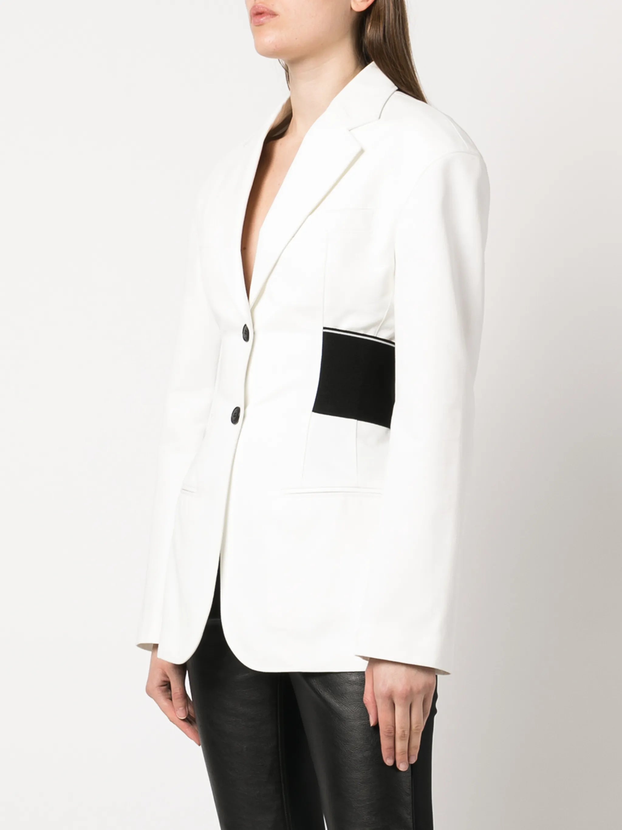 tailored single-breasted blazer