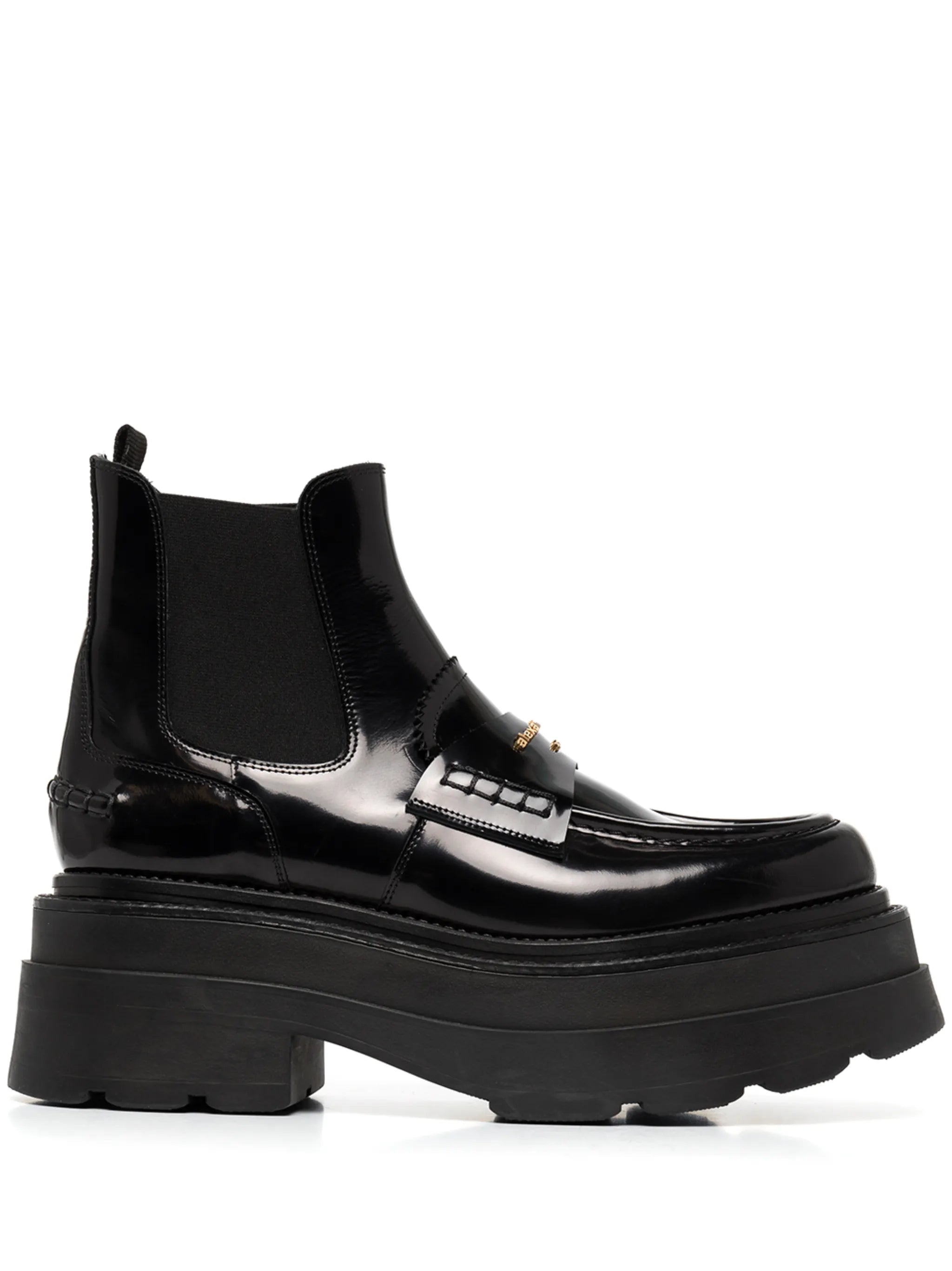 CARTER PLATFORM LOAFER BOOT IN LEATHER