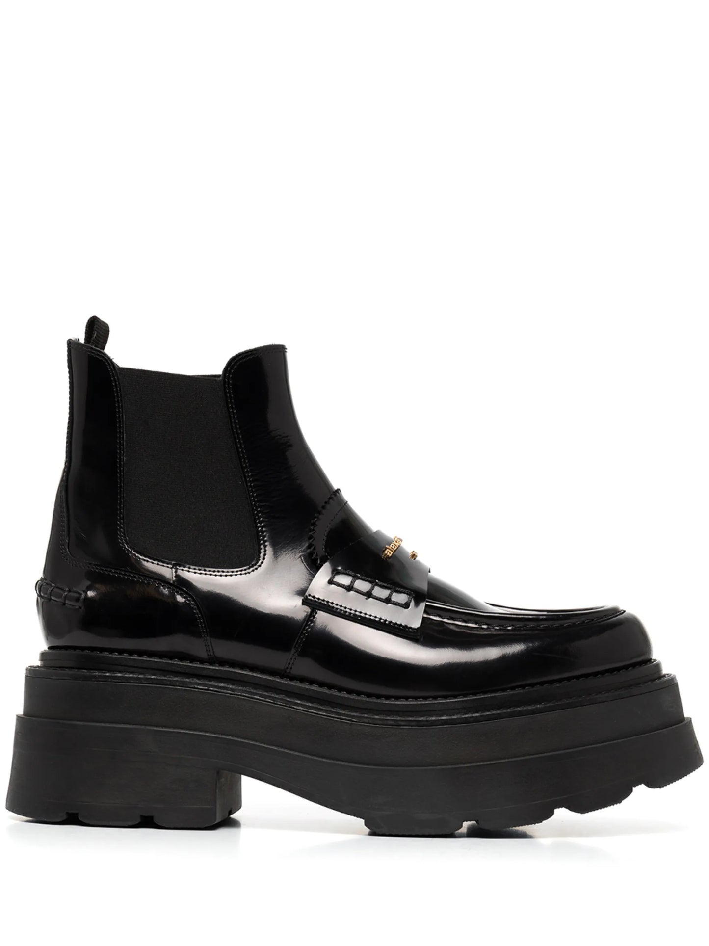 CARTER PLATFORM LOAFER BOOT IN LEATHER