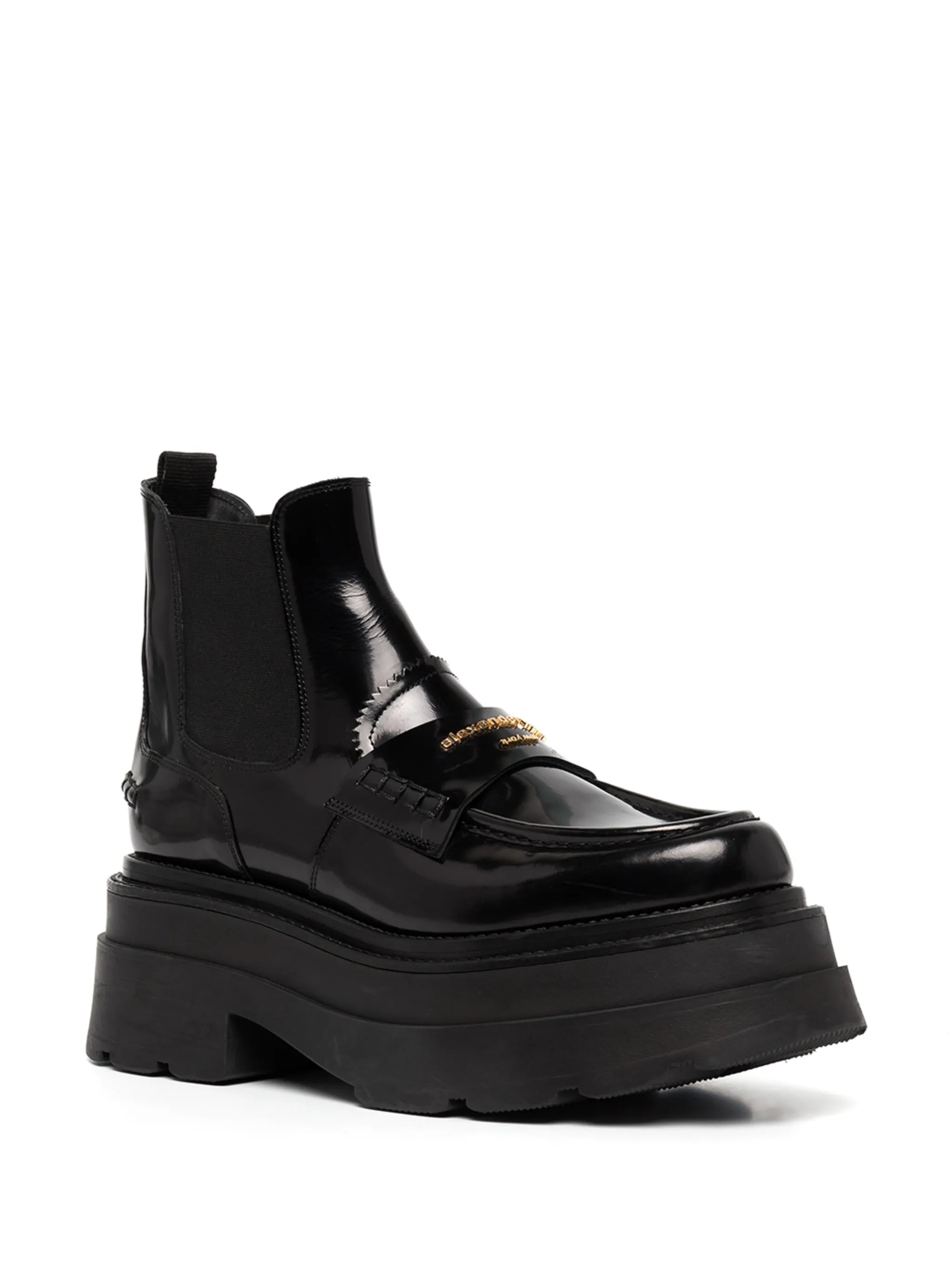CARTER PLATFORM LOAFER BOOT IN LEATHER