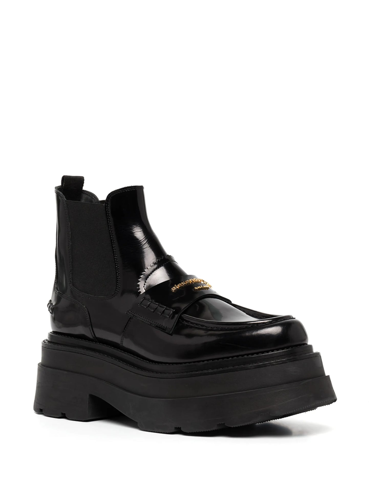 CARTER PLATFORM LOAFER BOOT IN LEATHER