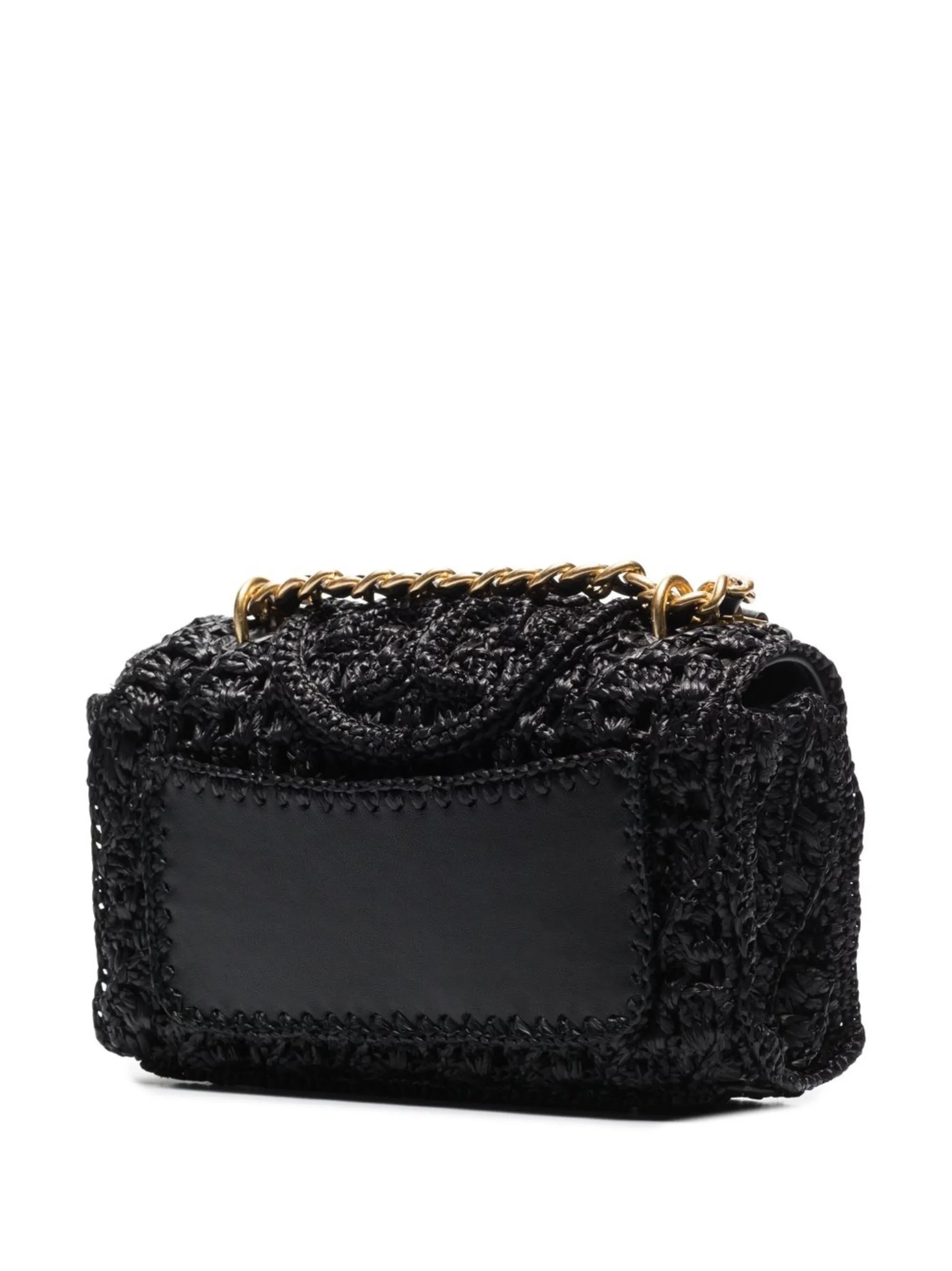 small Fleming raffia shoulder bag