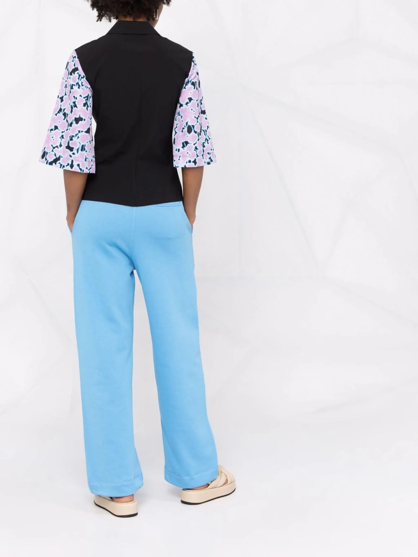 logo-lettering track pants