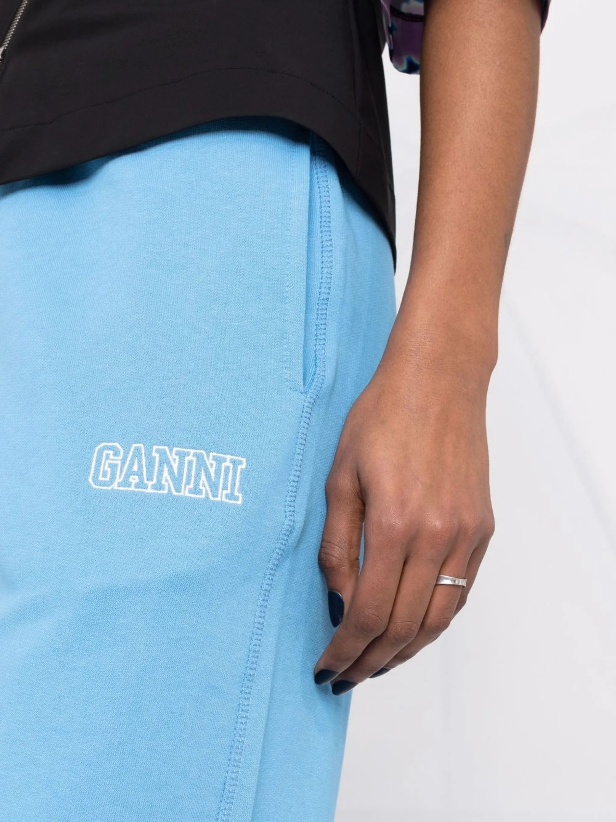 logo-lettering track pants