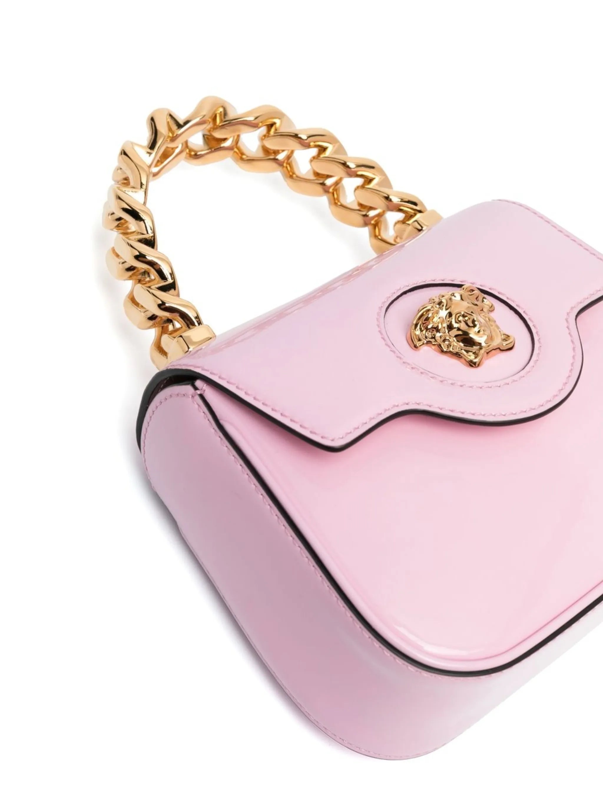 Medusa patent leather mini bag
