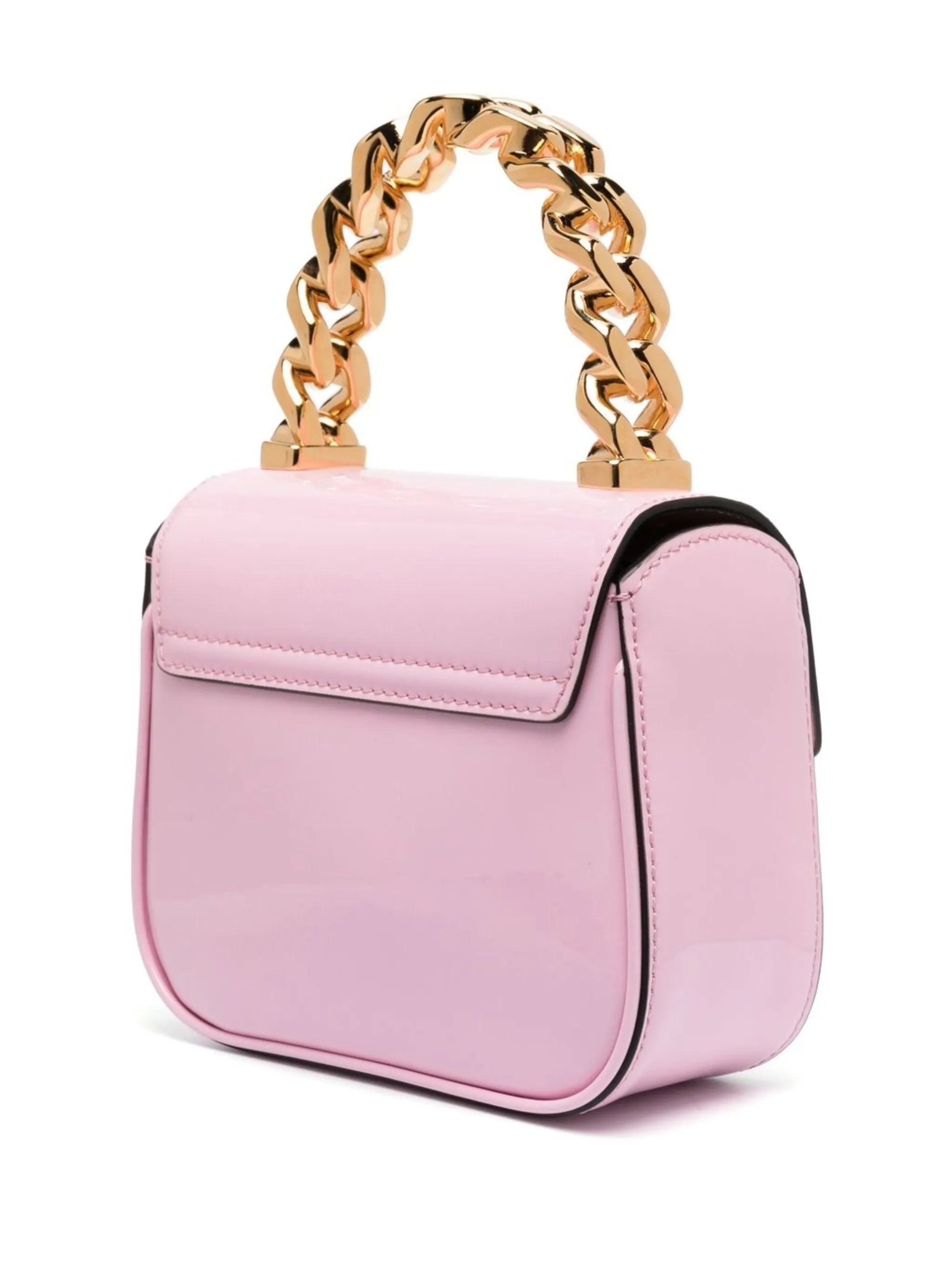 Medusa patent leather mini bag