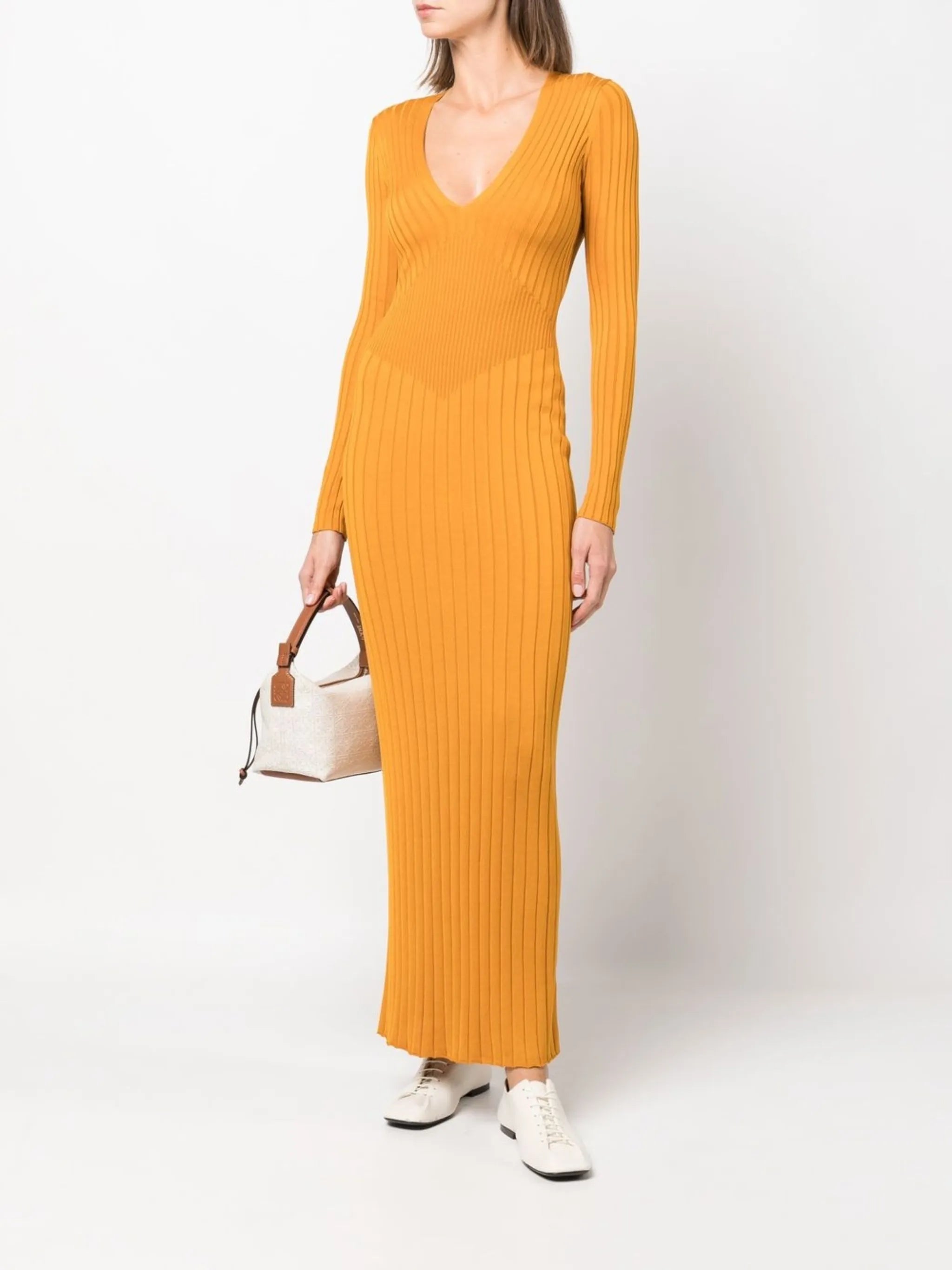 Nicolai ribbed-knit maxi dress