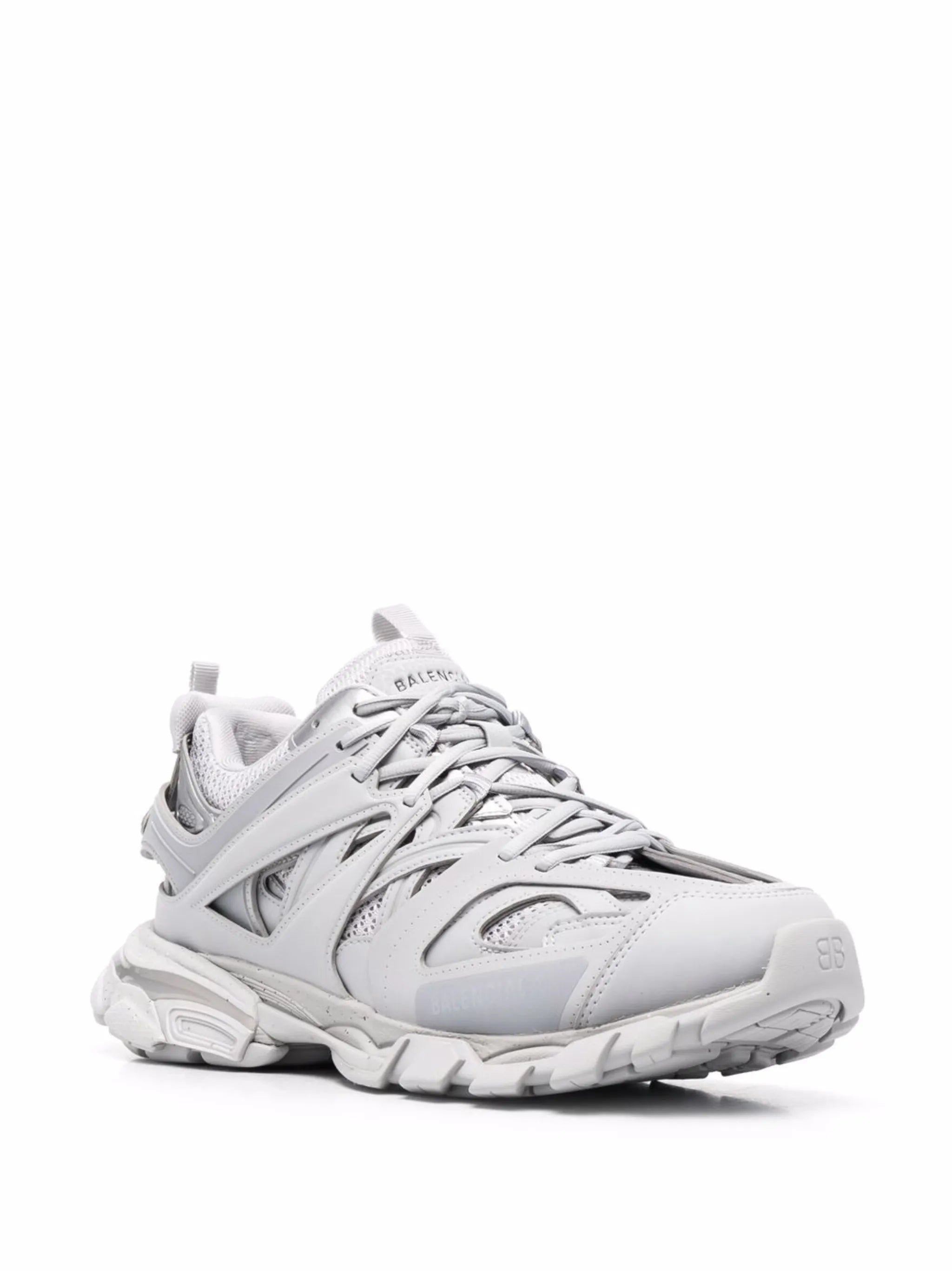 Track panelled low-top sneakers