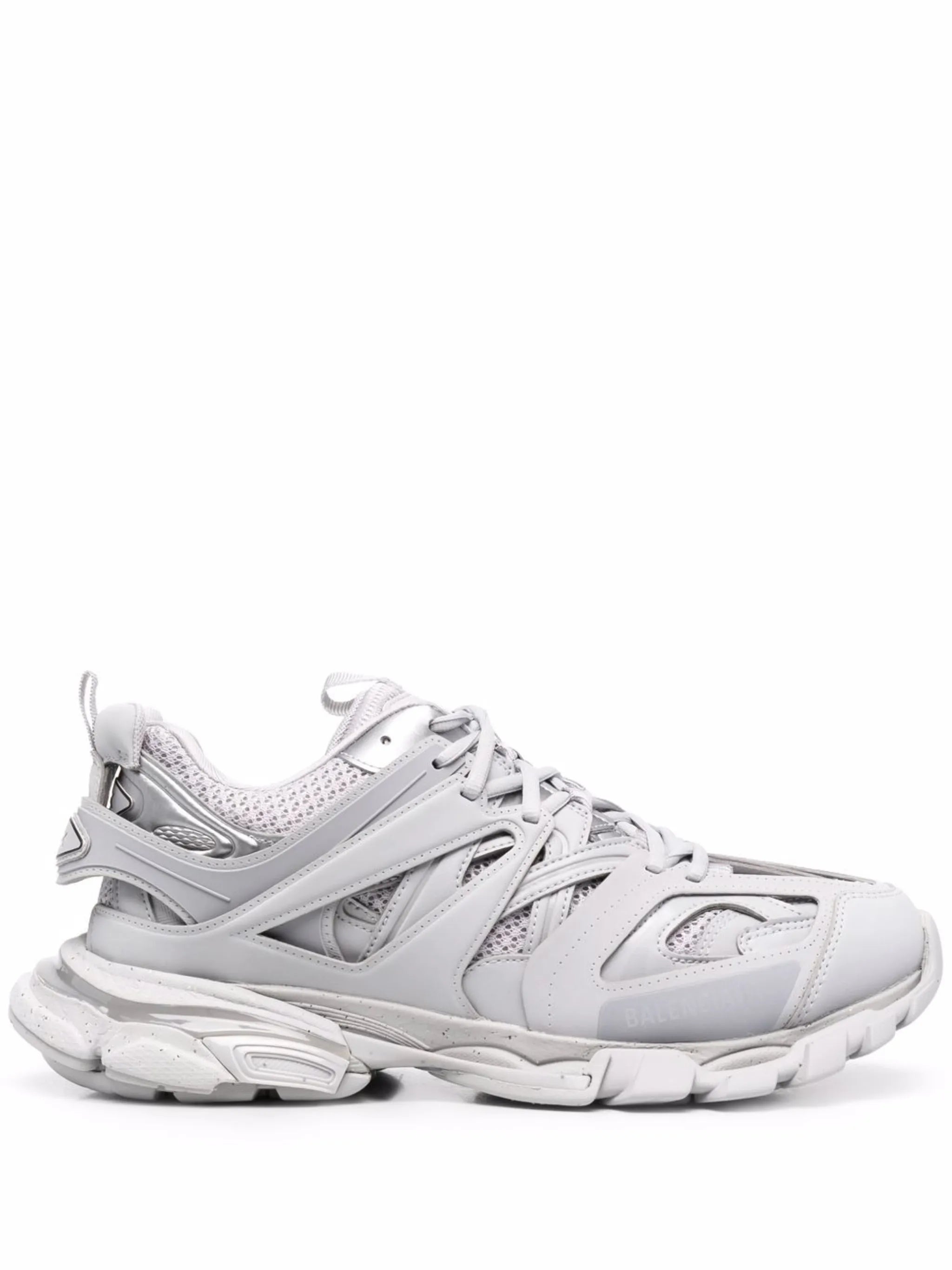 Track panelled low-top sneakers