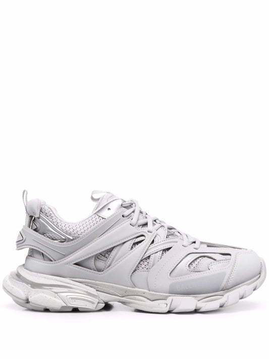 Track panelled low-top sneakers