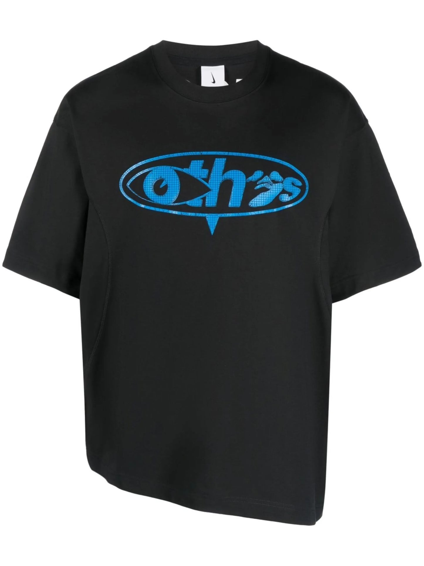 graffiti-print detail T-shirt