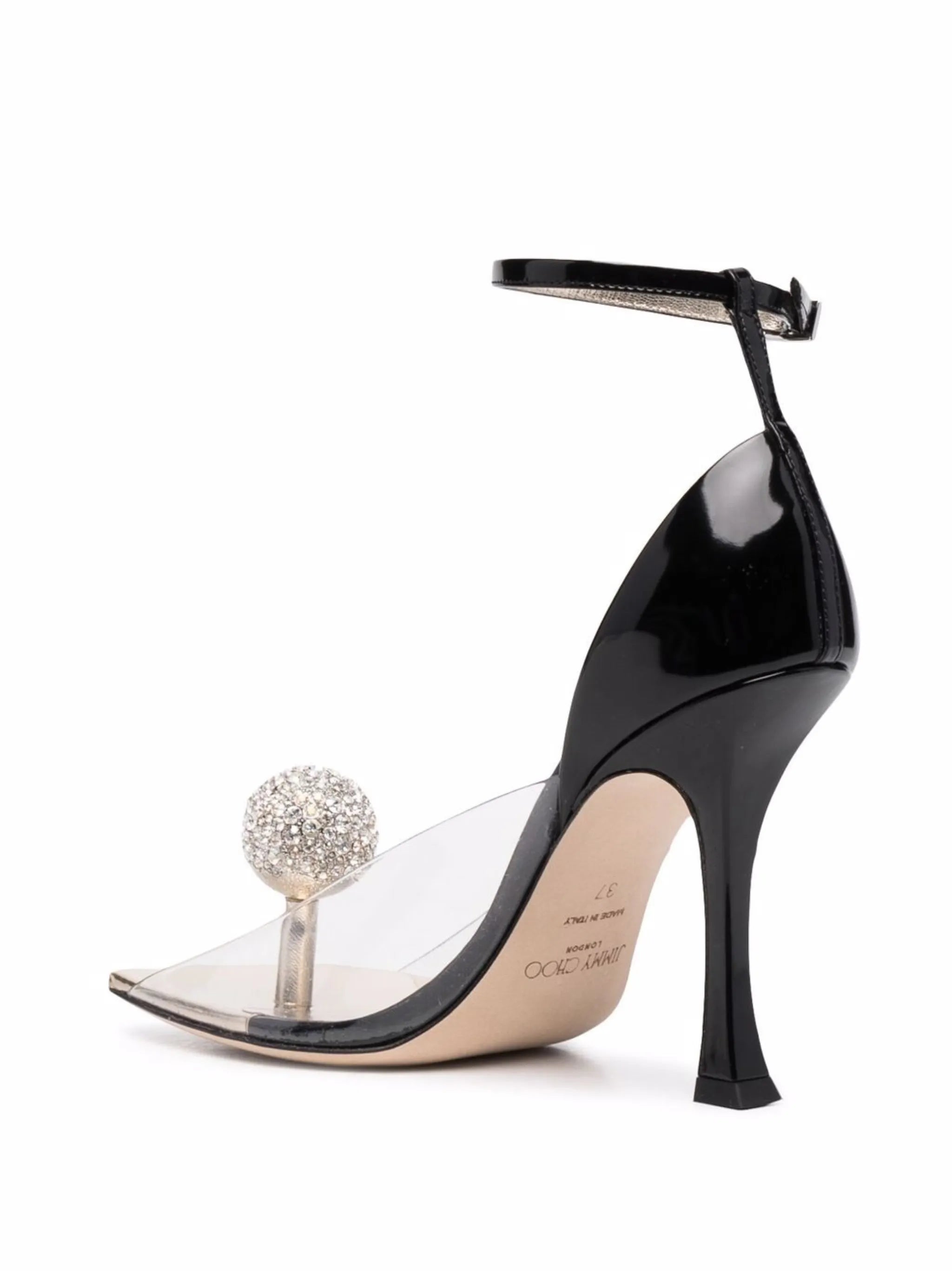 x Mugler 110mm crystal-ball embellished sandals