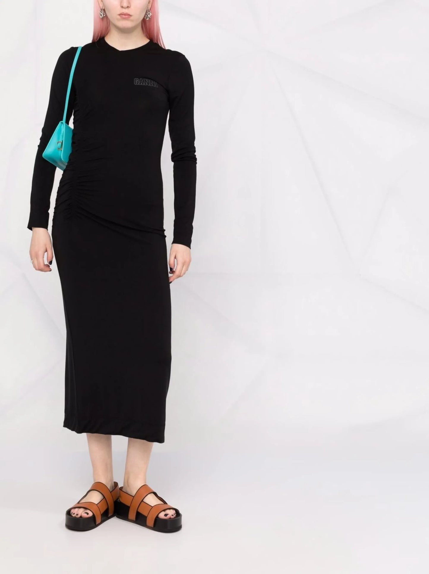 logo-print T-shirt dress