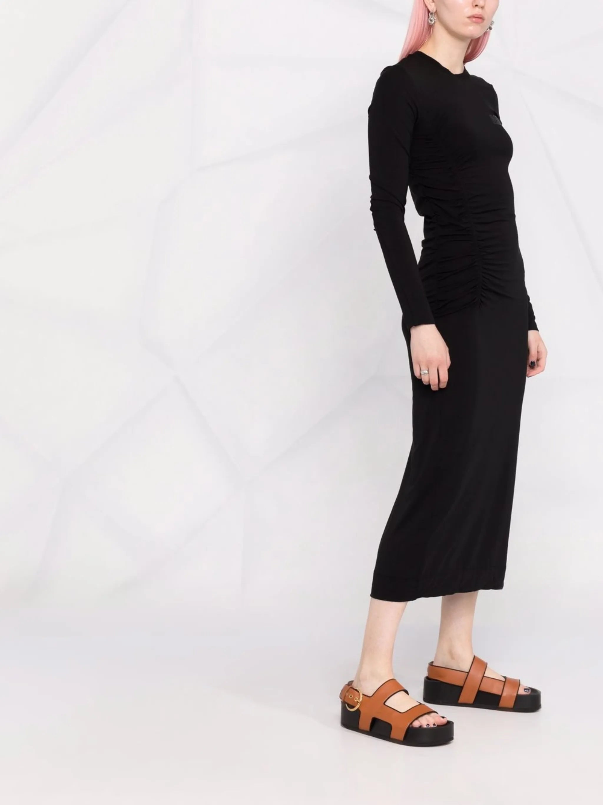 logo-print T-shirt dress