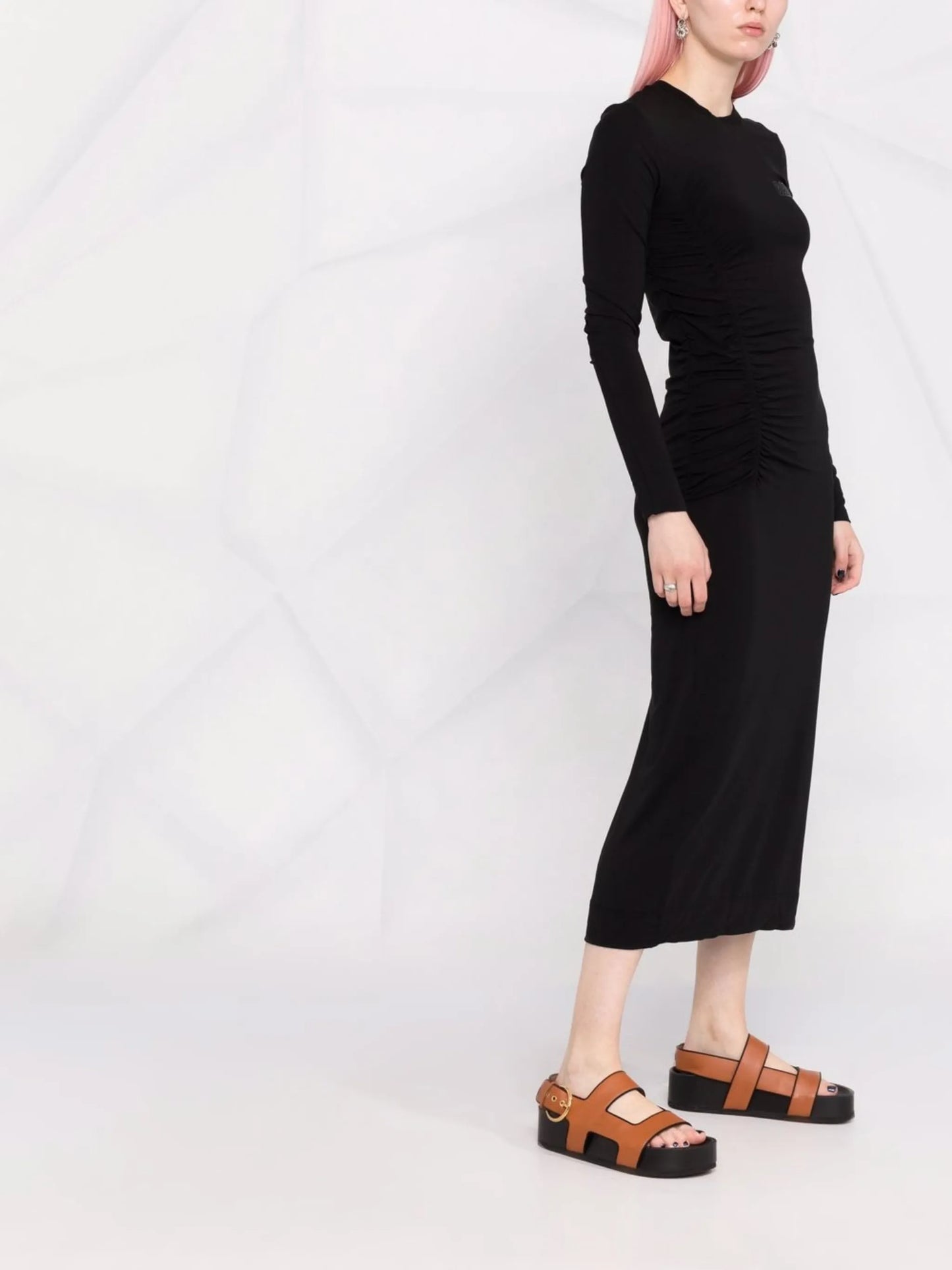 logo-print T-shirt dress