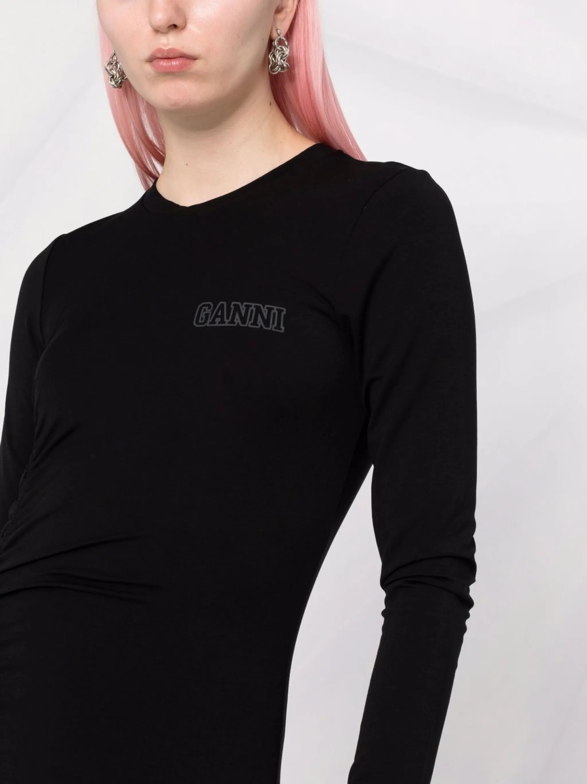 logo-print T-shirt dress