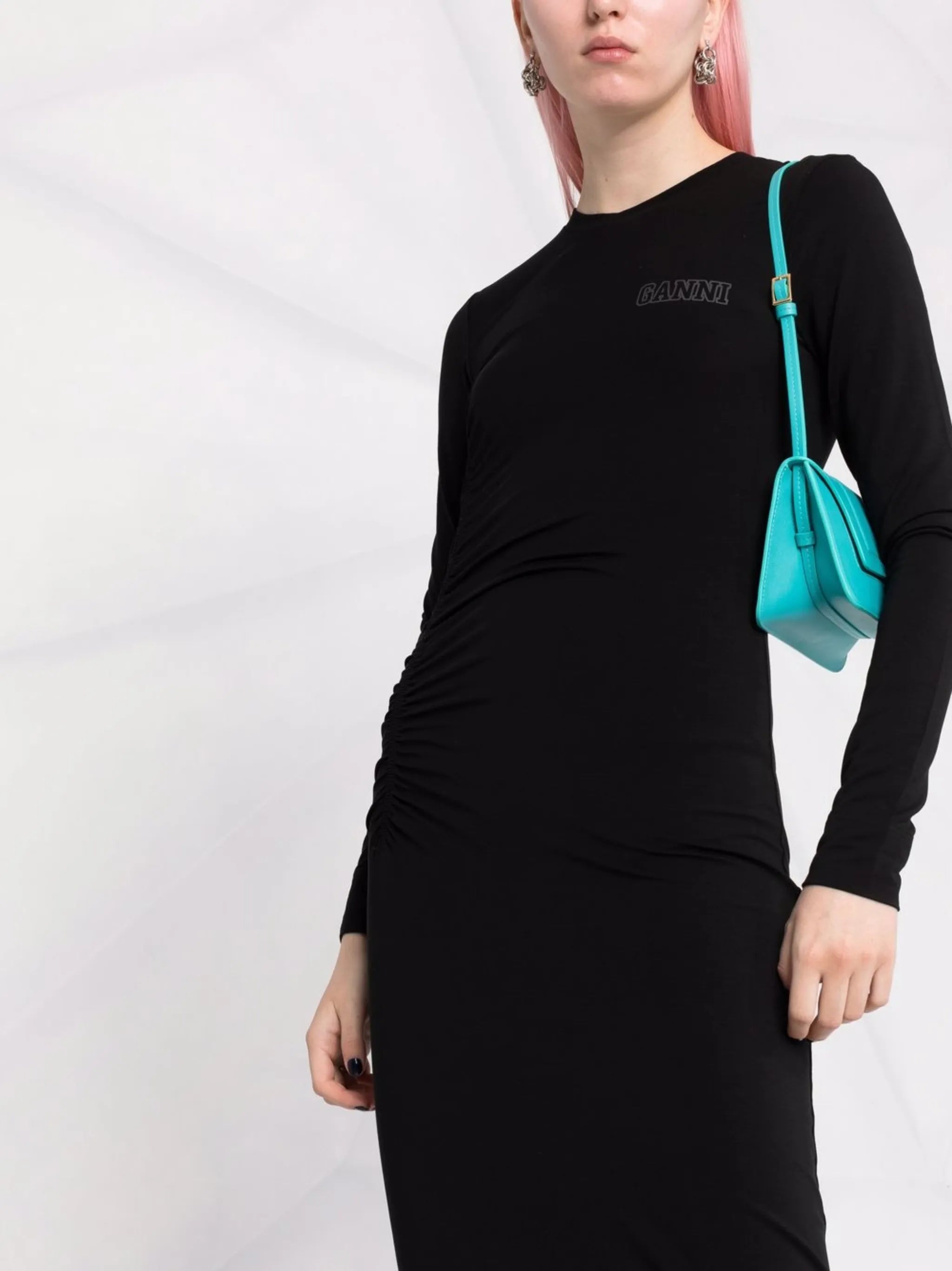 logo-print T-shirt dress