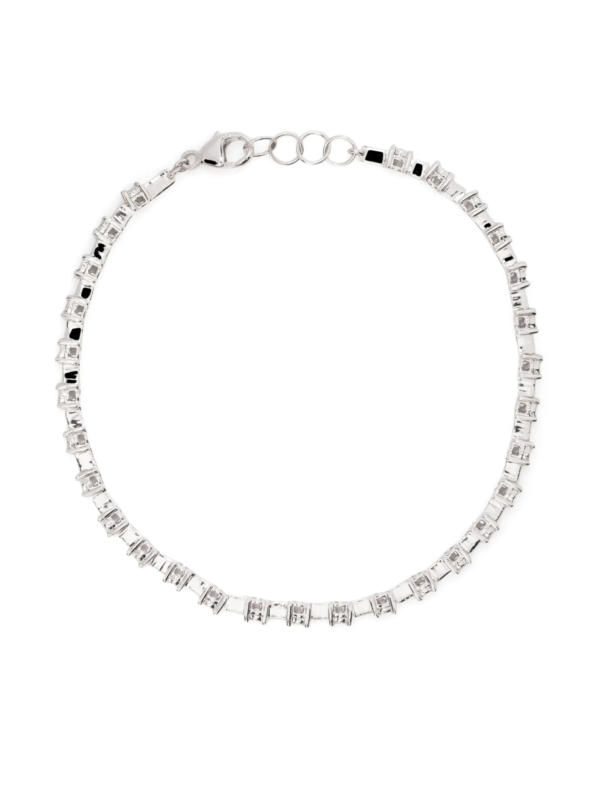 14kt white gold Ava Bea Interval diamond tennis bracelet
